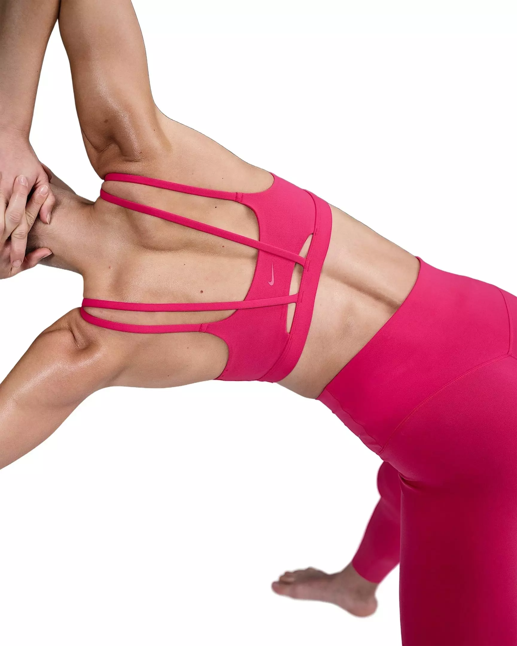 Nike Women's Zenvy Strappy Light-Support Padded Sports Bra - Pink - PINK