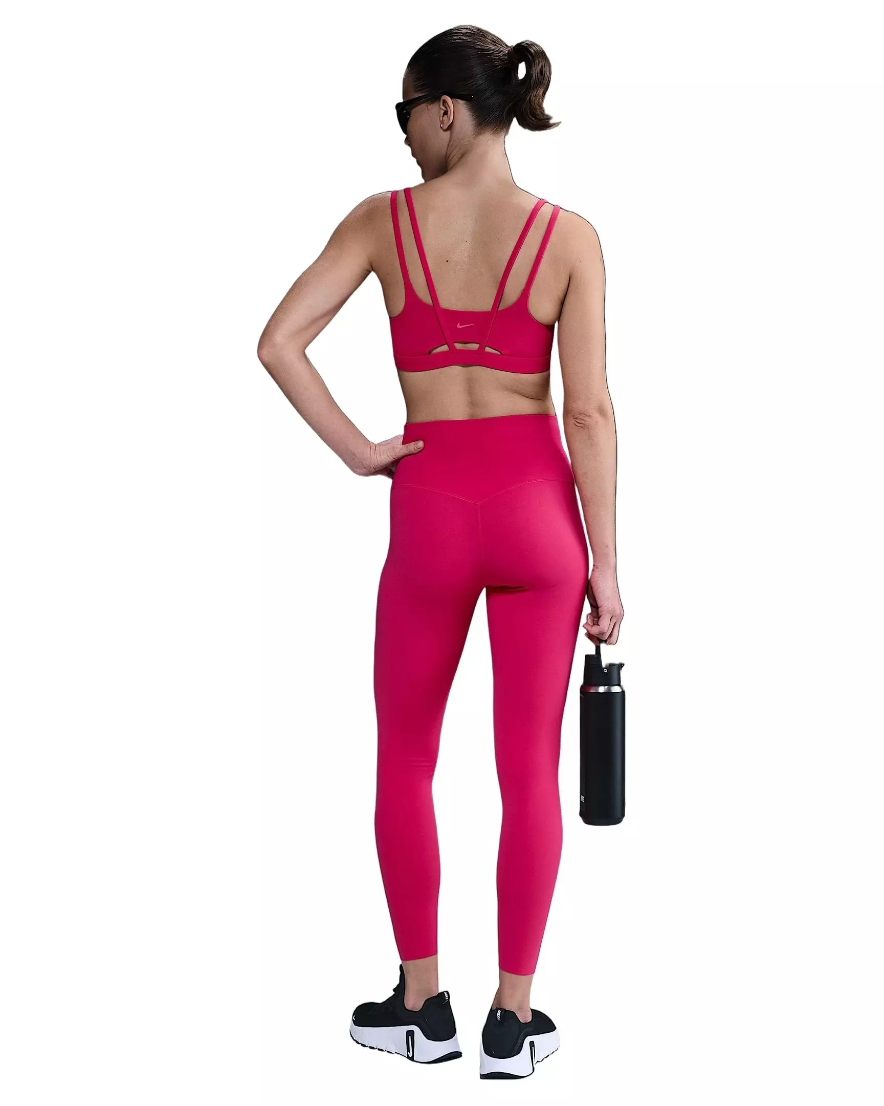 Nike Women's Zenvy Strappy Light-Support Padded Sports Bra -Pink - PINK