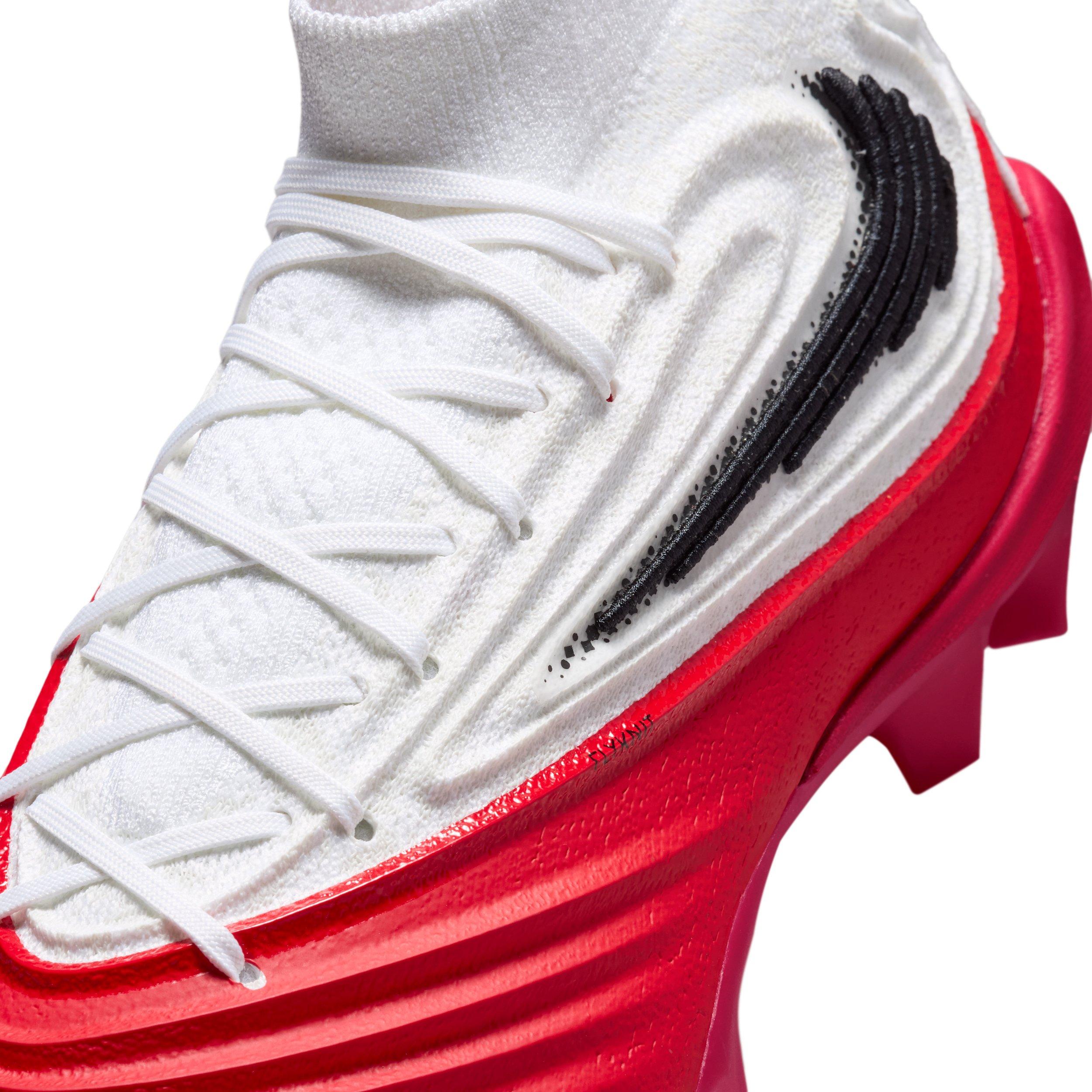 Nike Alpha Menace 5 Elite "White/University Red/Black" Men's Football Cleat - WHITE/RED/BLACK Thumbnail View 8