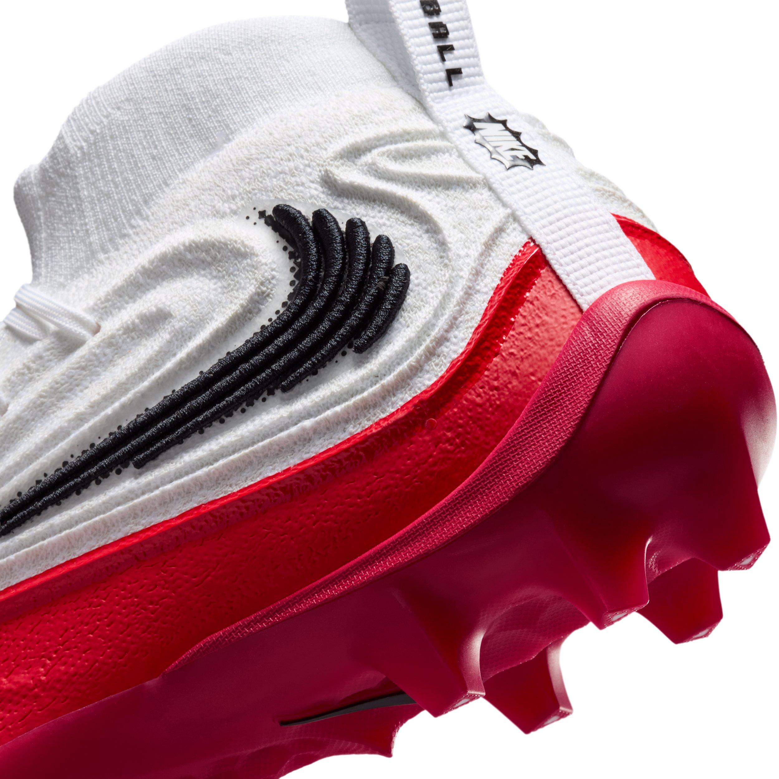 Nike Alpha Menace 5 Elite "White/University Red/Black" Men's Football Cleat - WHITE/RED/BLACK Thumbnail View 9