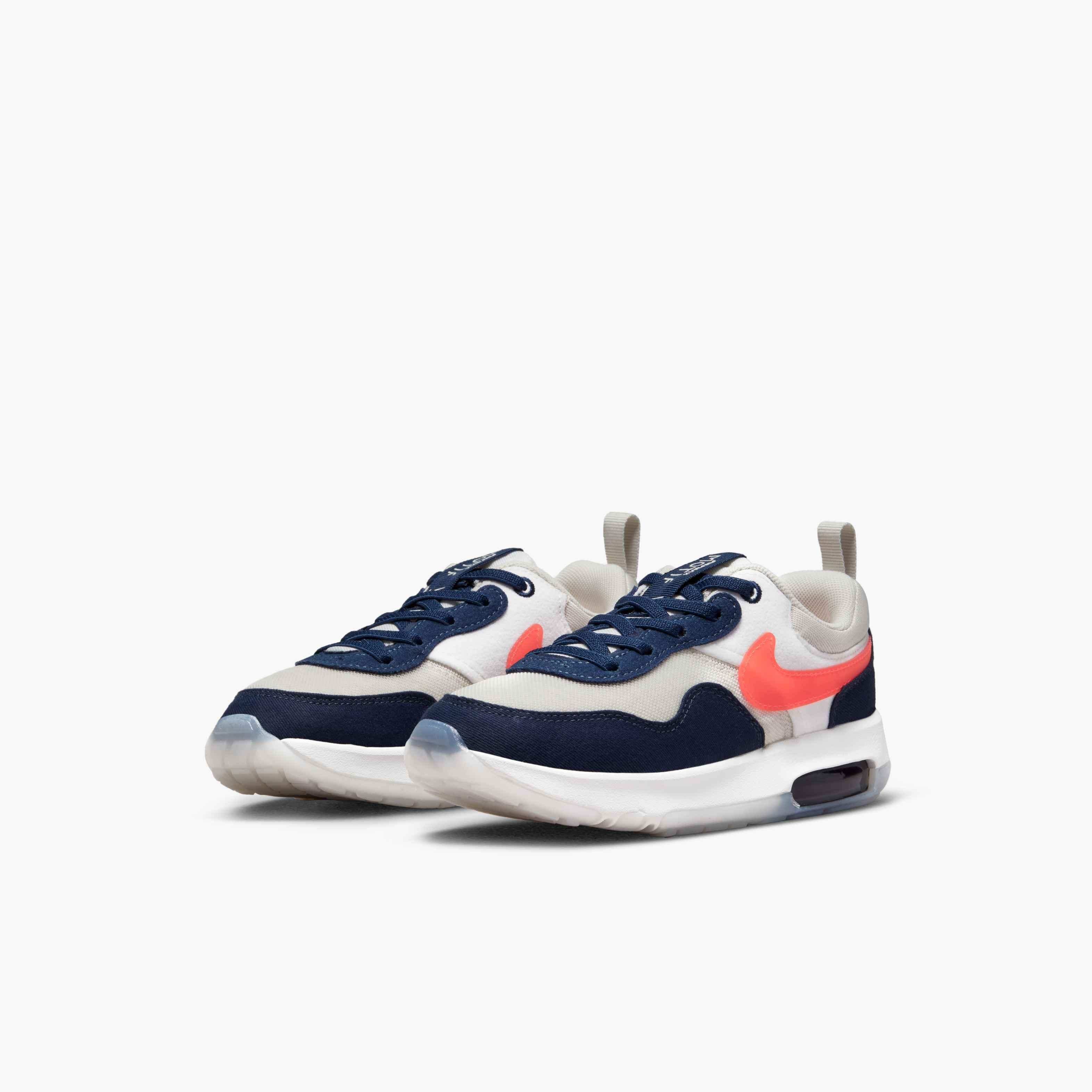 Nike Air Max Motif "Light Bone/Bright Crimson/Midnight Navy" Preschool Boys' Shoe - GREY Thumbnail View 5