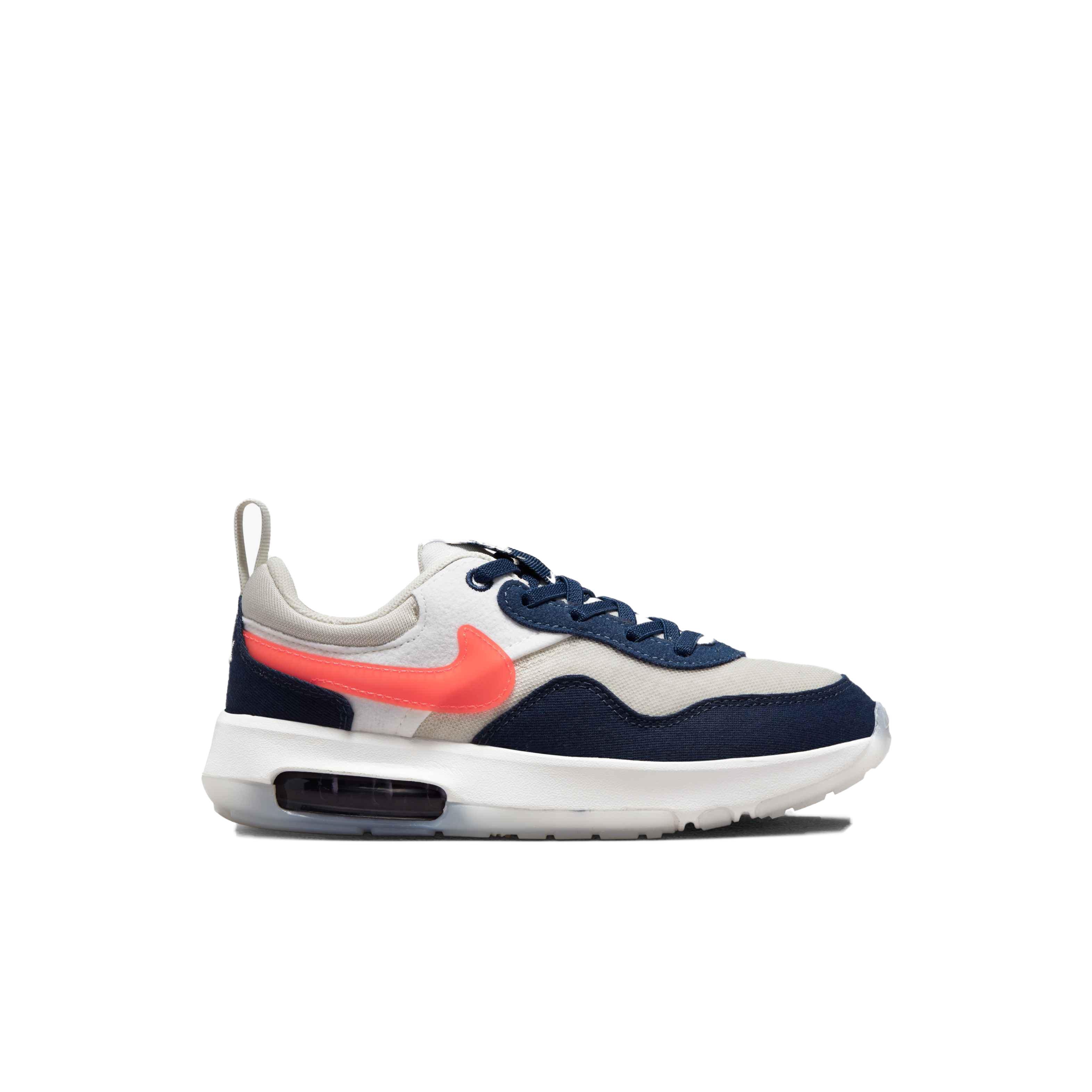 Nike Air Max Motif "Light Bone/Bright Crimson/Midnight Navy" Preschool Boys' Shoe - GREY Thumbnail View 1