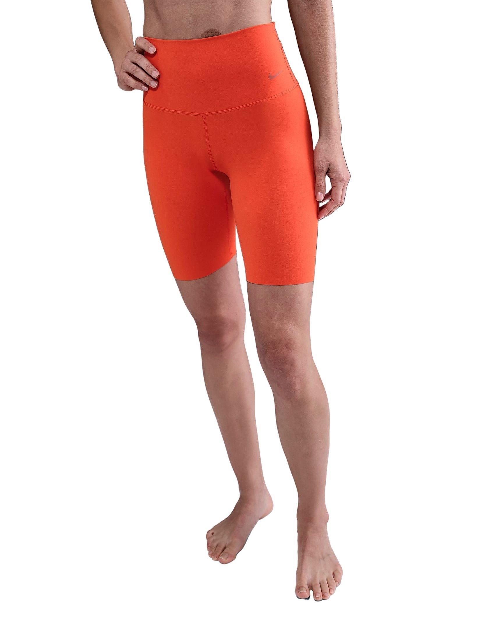 Nike Women's Zenvy Gentle-Support High-Waisted 8" Biker Shorts -Red - RED Thumbnail View 1