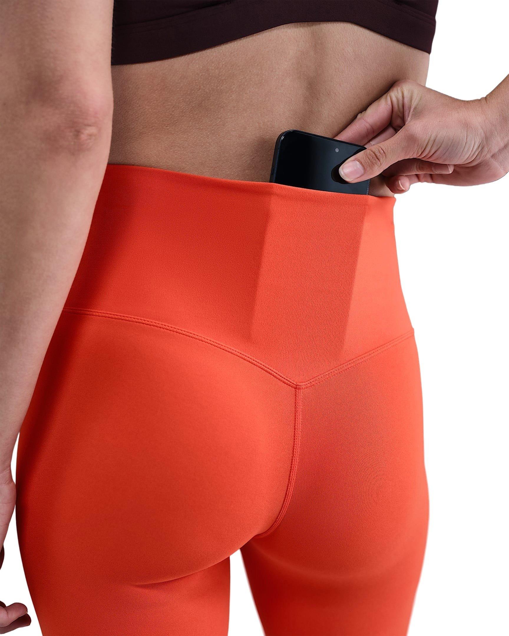 Nike Women's Zenvy Gentle-Support High-Waisted 8" Biker Shorts -Red - RED Thumbnail View 4