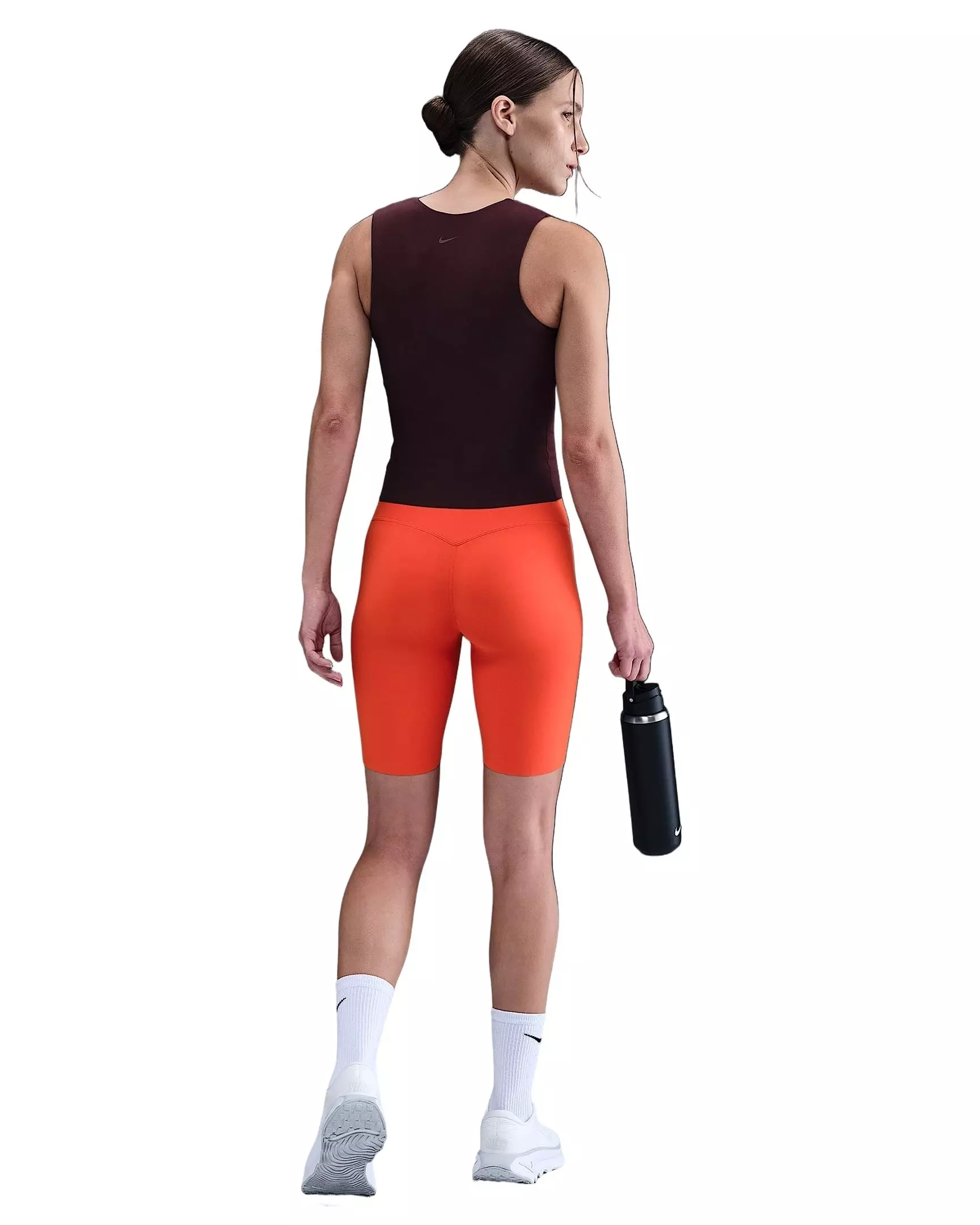 Nike Women's Zenvy Gentle-Support High-Waisted 8" Biker Shorts -Red - RED