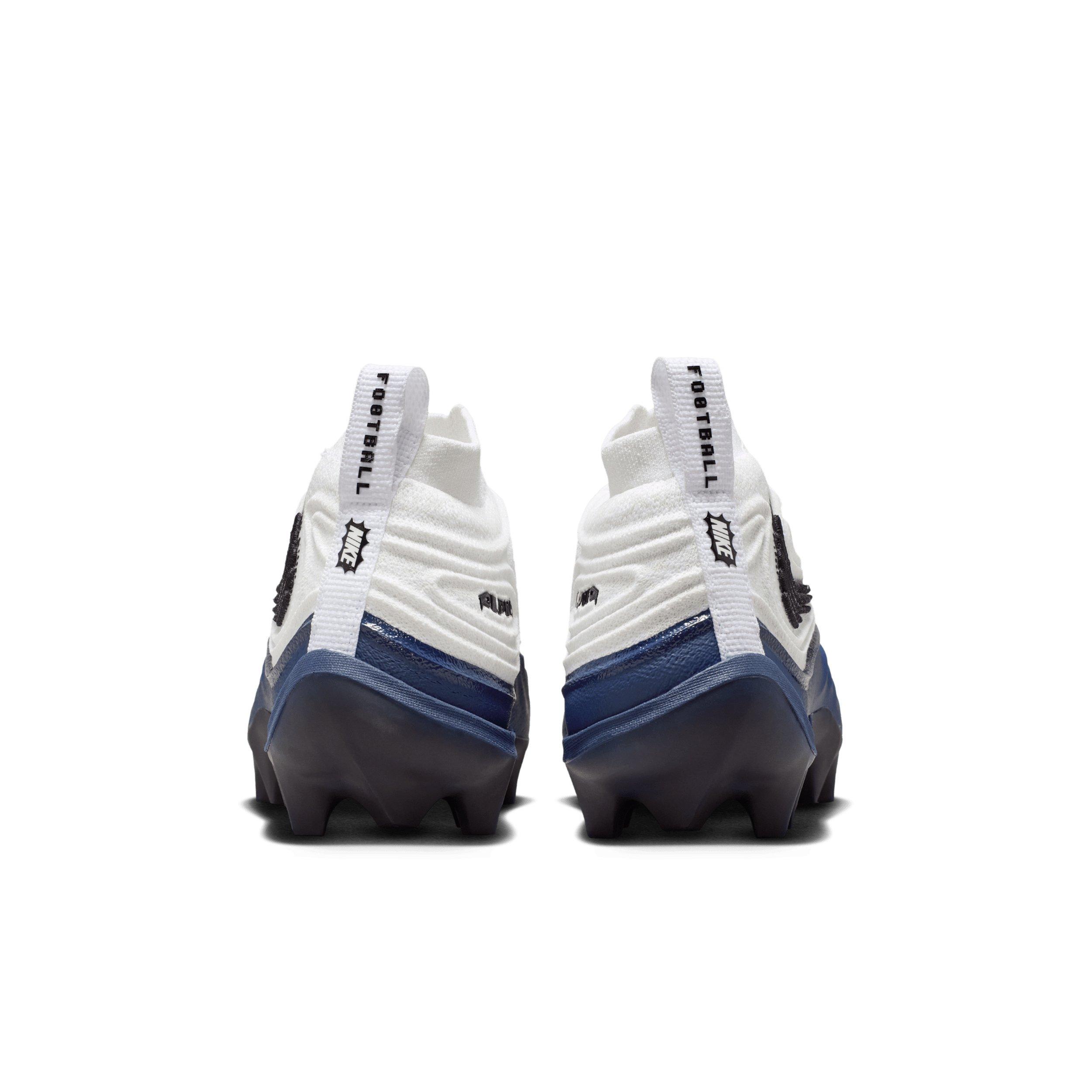 Nike Alpha Menace 5 Elite "White/College Navy/Black" Men's Football Cleat - WHITE/NAVY/BLACK Thumbnail View 5