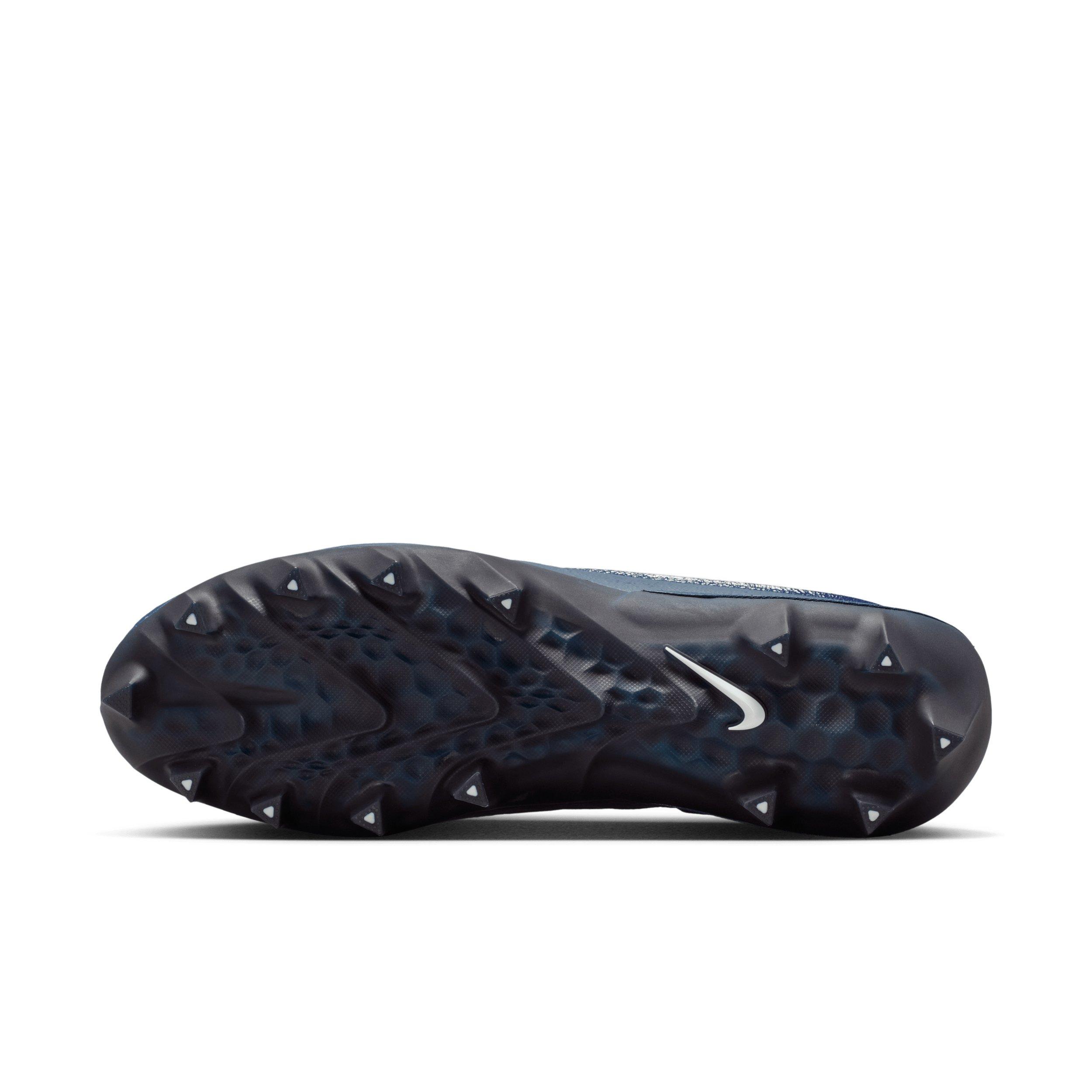 Nike Alpha Menace 5 Elite "White/College Navy/Black" Men's Football Cleat - WHITE/NAVY/BLACK Thumbnail View 6