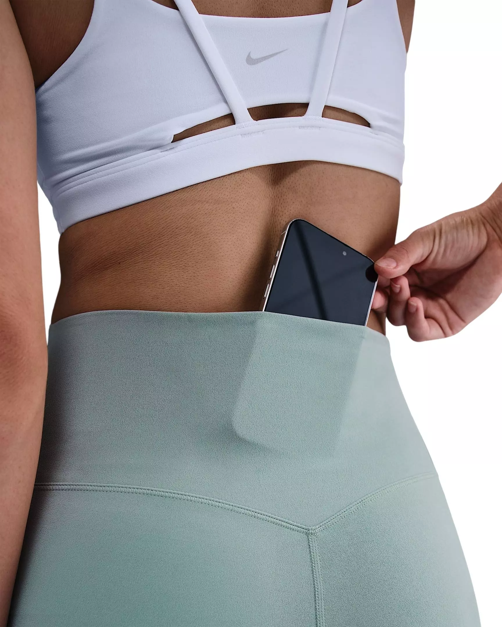 Nike Women's Zenvy Gentle-Support High-Waisted Full length Leggings -Green - GREEN