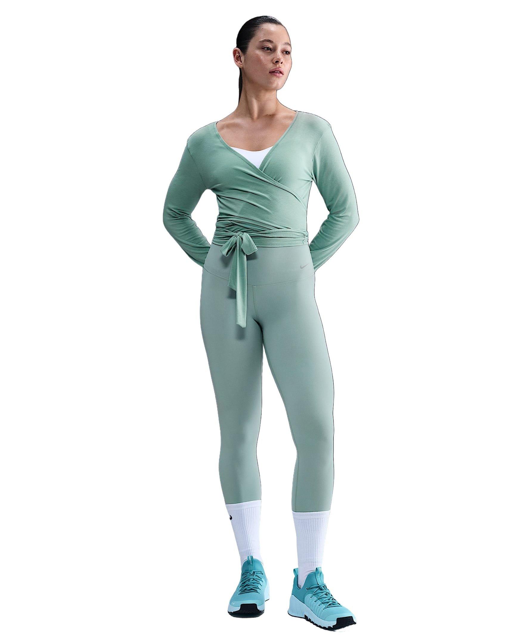 Nike Women's Zenvy Gentle-Support High-Waisted Full length Leggings -Green - GREEN Thumbnail View 5