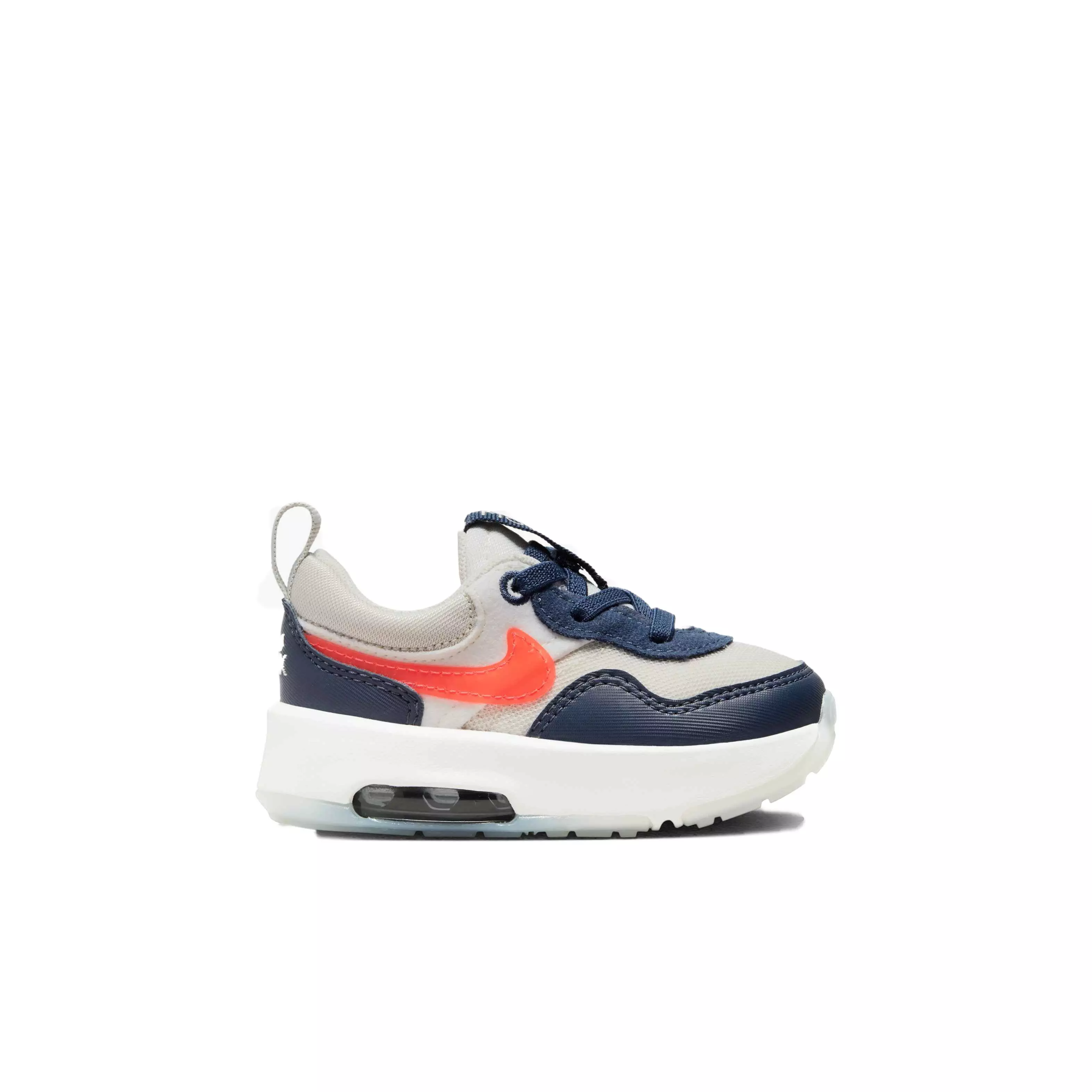 Nike Air Max Motif "Light Bone/Bright Crimson/Midnight Navy" Toddler Boys' Shoe - GREY