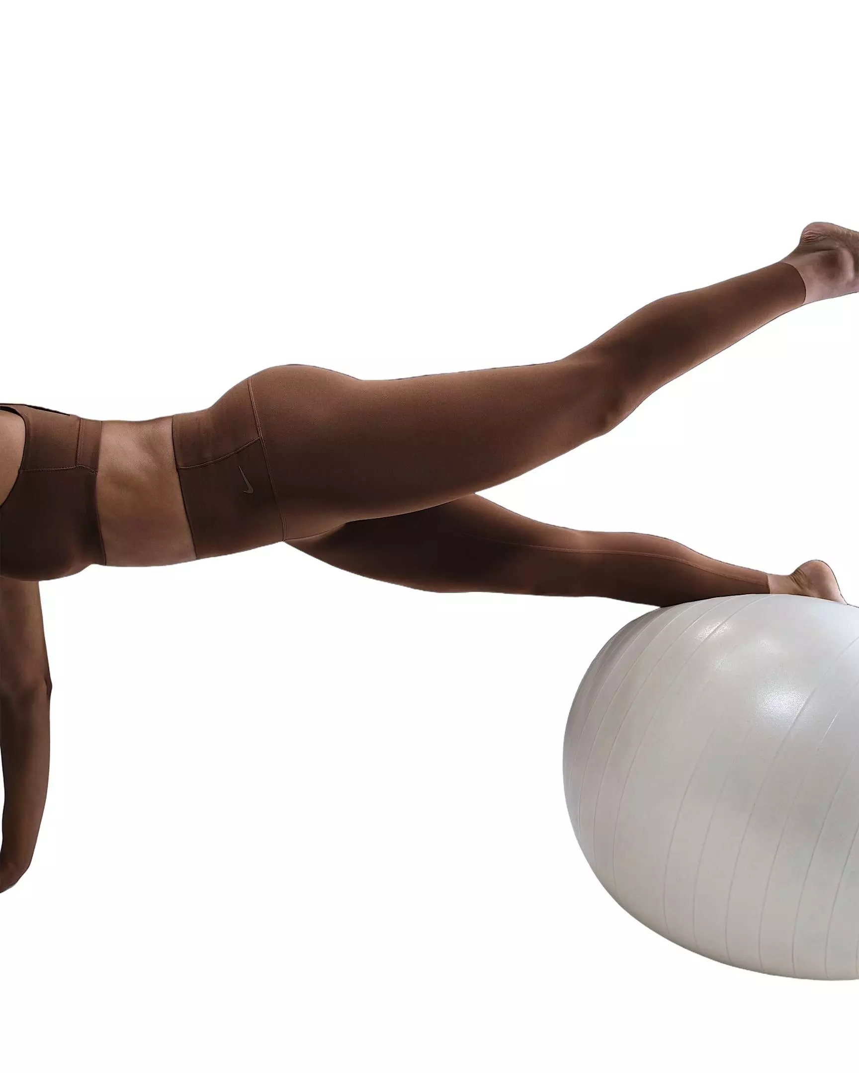 Nike Women's Zenvy Gentle-Support High-Waisted 7/8 Leggings -Brown - BROWN