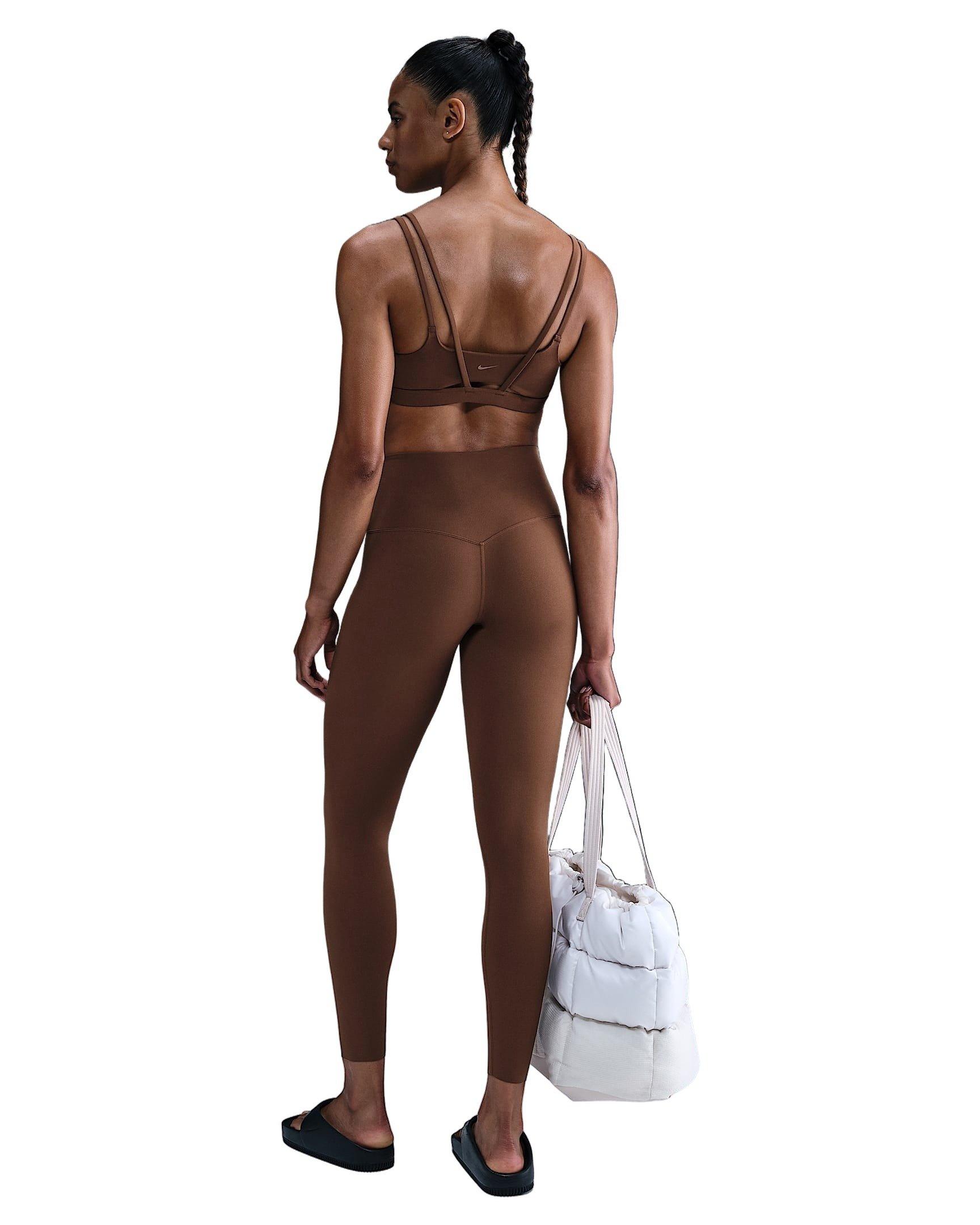 Nike Women's Zenvy Gentle-Support High-Waisted 7/8 Leggings - Brown - BROWN Thumbnail View 6