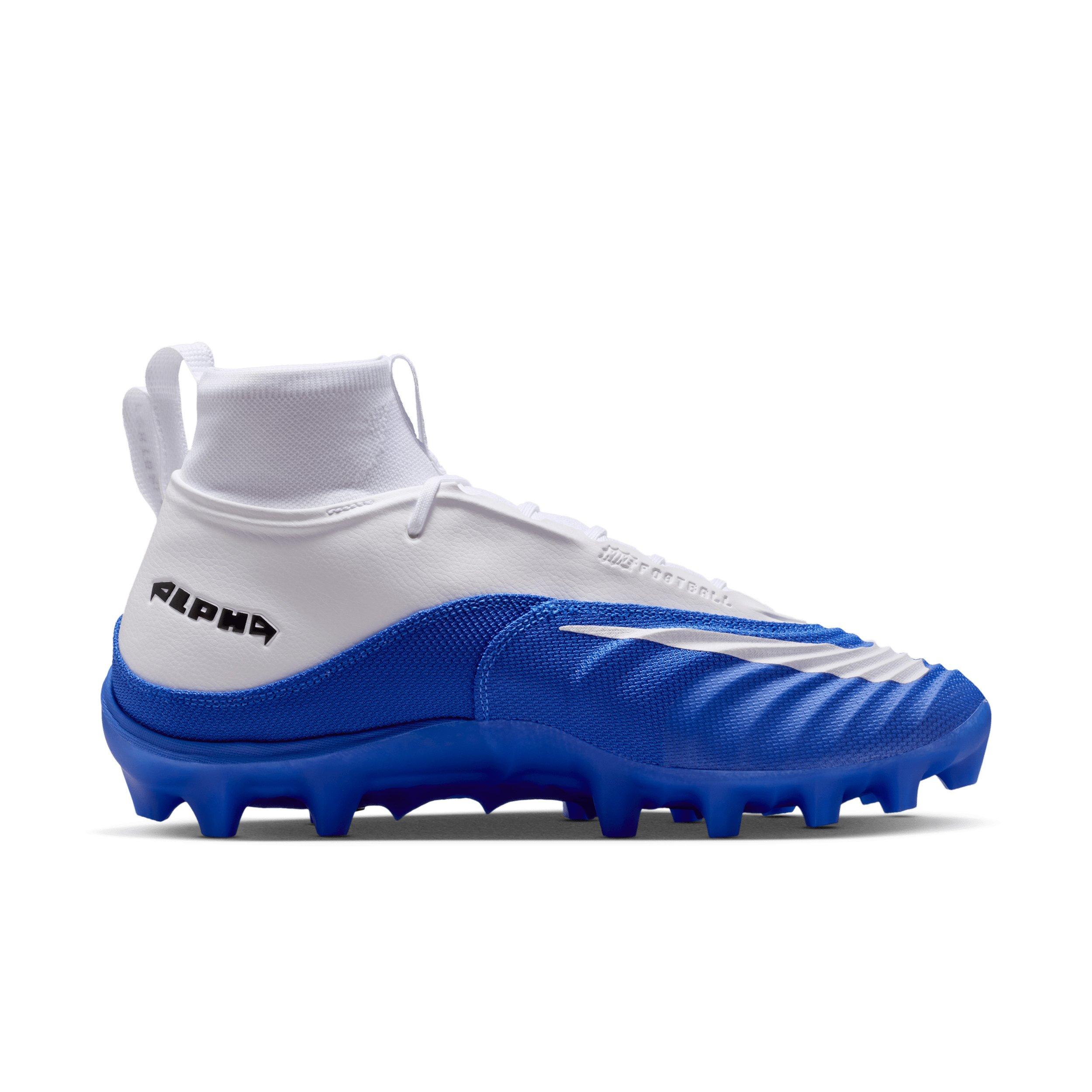 Nike Alpha Menace 5 Pro "White/Hyper Royal" Men's Football Cleat - WHITE/ROYAL Thumbnail View 1