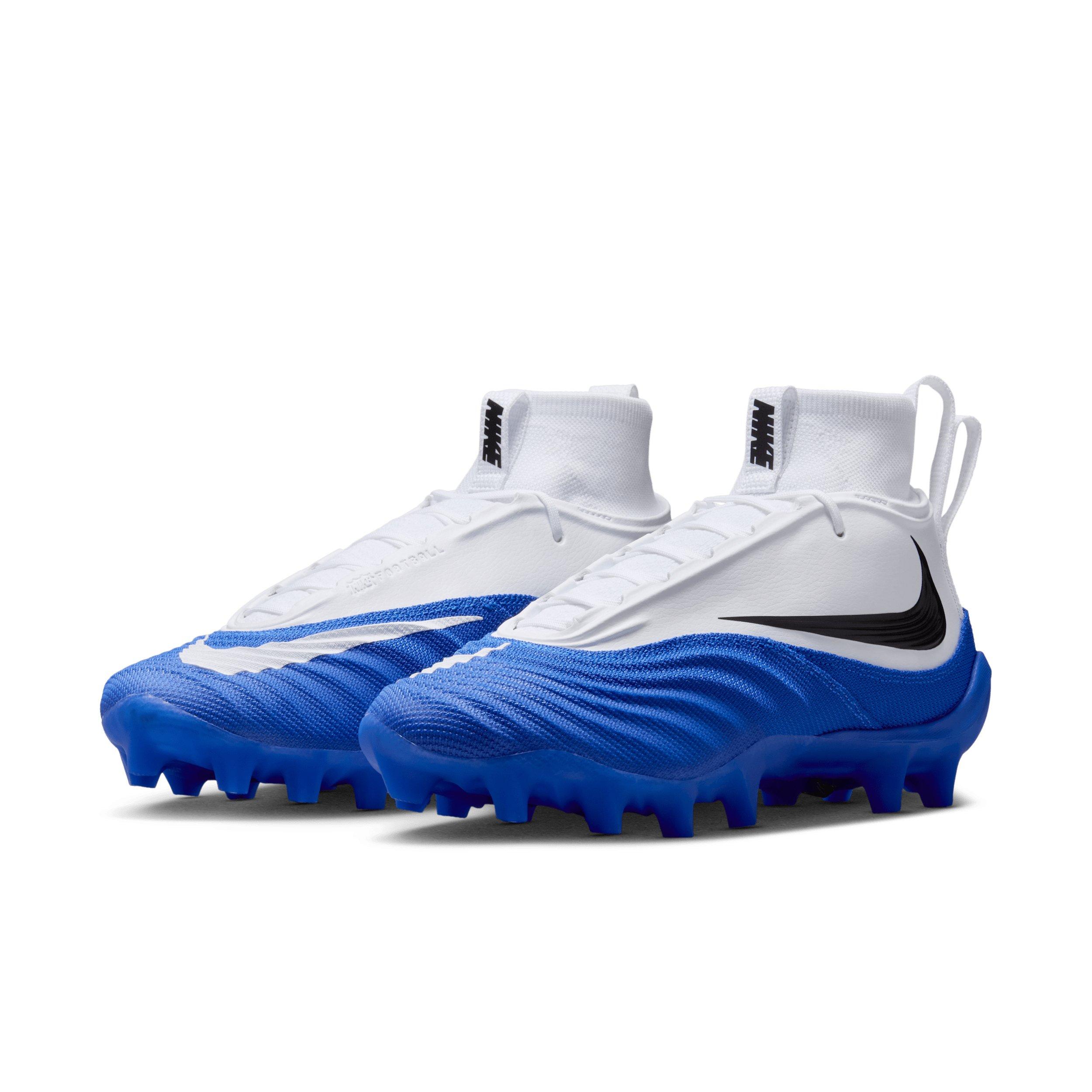 Nike Alpha Menace 5 Pro "White/Hyper Royal" Men's Football Cleat - WHITE/ROYAL Thumbnail View 3