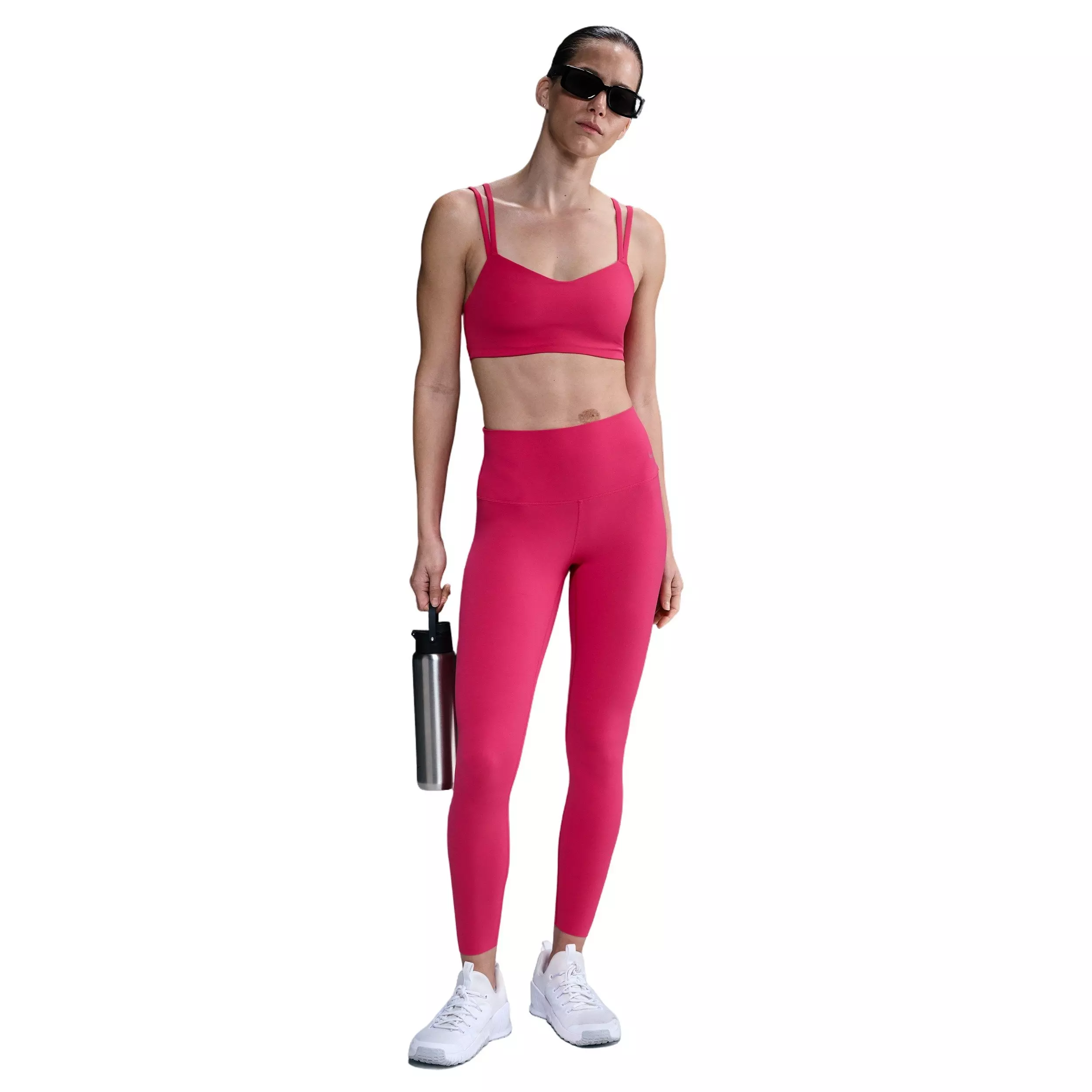 Nike Women's Zenvy Gentle-Support High-Waisted 7/8 Leggings - Pink - PINK
