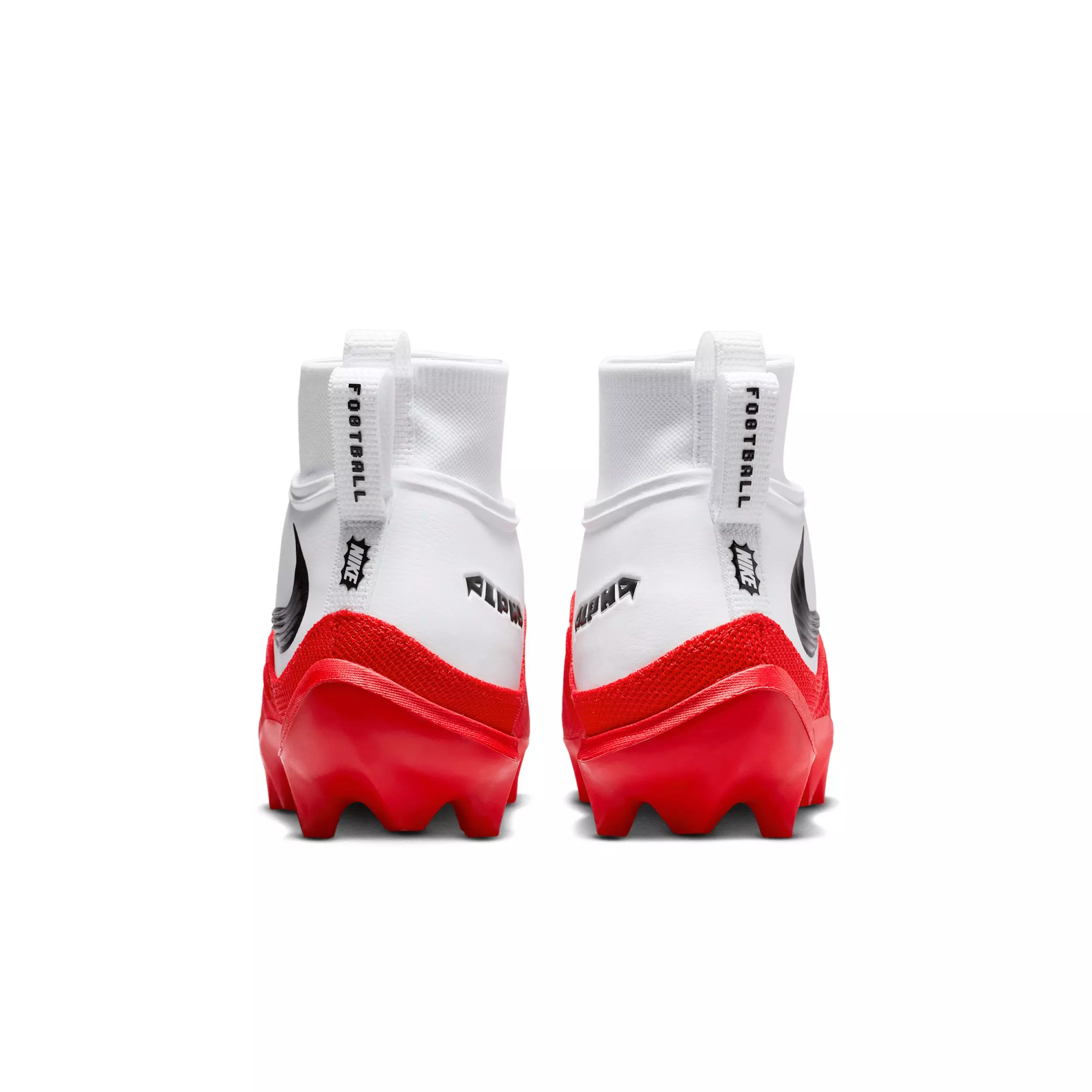 Nike Alpha Menace 5 Pro "White/University Red" Men's Football Cleat - WHITE/RED