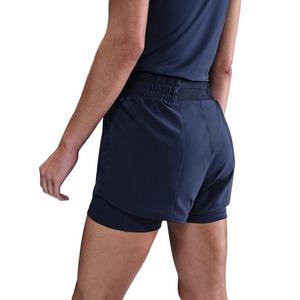 Nike Women's One Dri-FIT High-Waisted 3" 2-in-1 Shorts -Navy