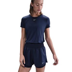 Nike Women's One Dri-FIT High-Waisted 3" 2-in-1 Shorts -Navy