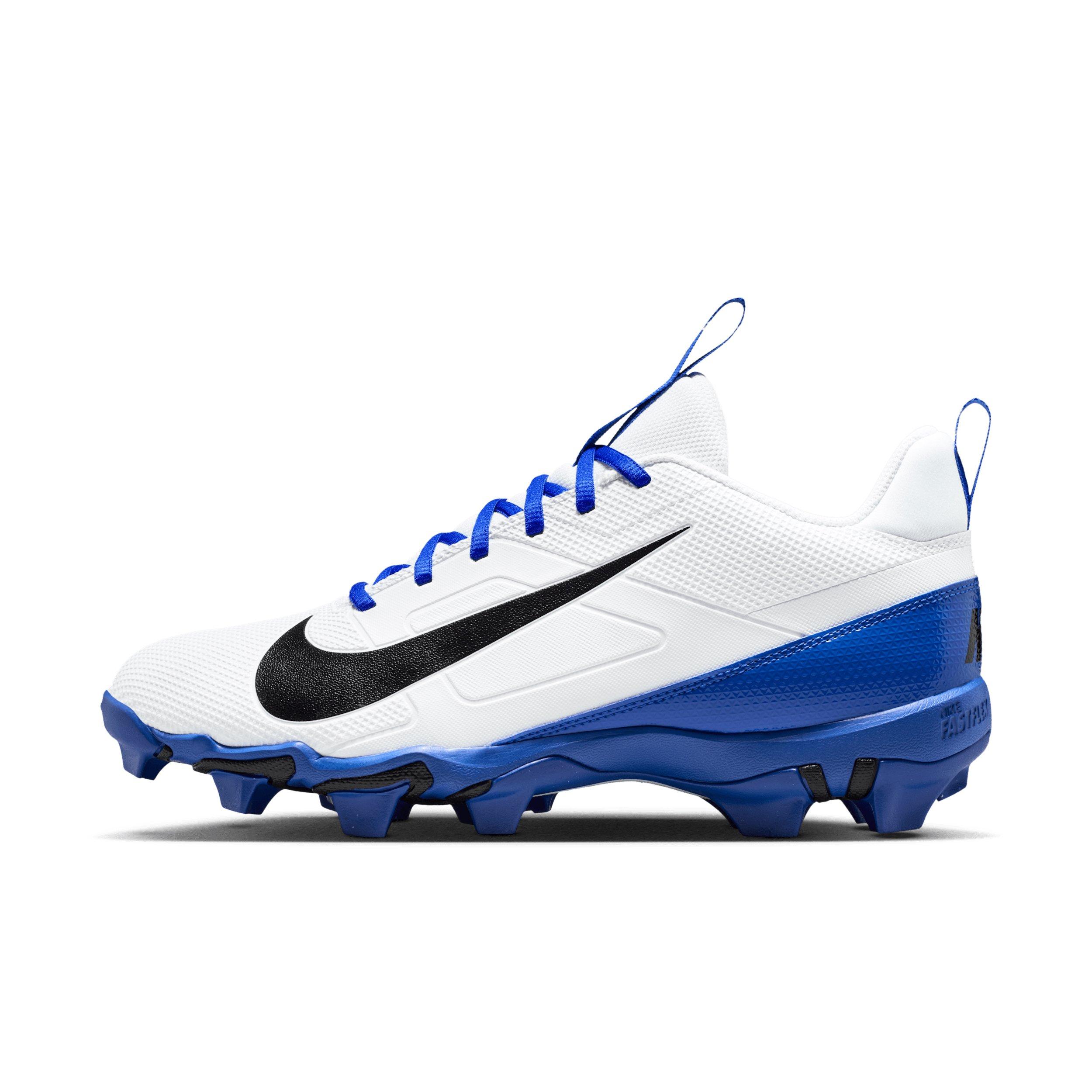Nike Alpha Menace 4 Shark "White/Hyper Royal/Black" Men's Football Cleat - WHITE/ROYAL/BLACK Thumbnail View 2