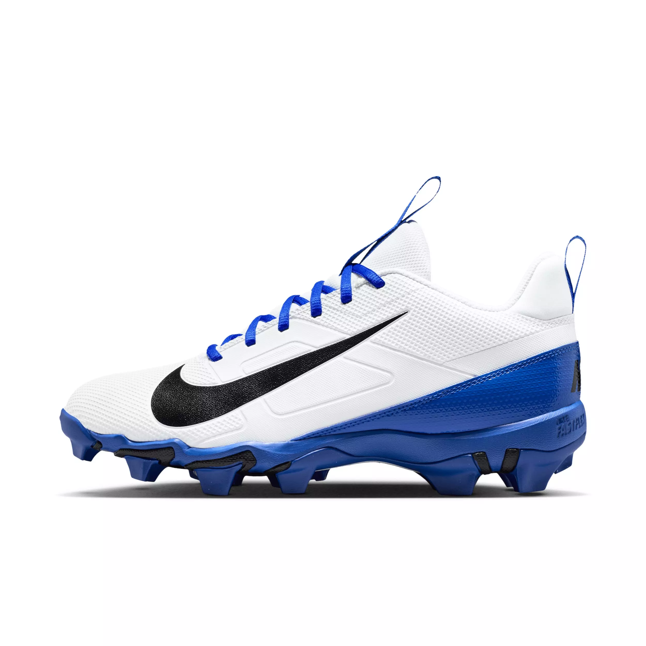 Nike Alpha Menace 4 Shark "White/Hyper Royal/Black" Men's Football Cleat - WHITE/ROYAL/BLACK