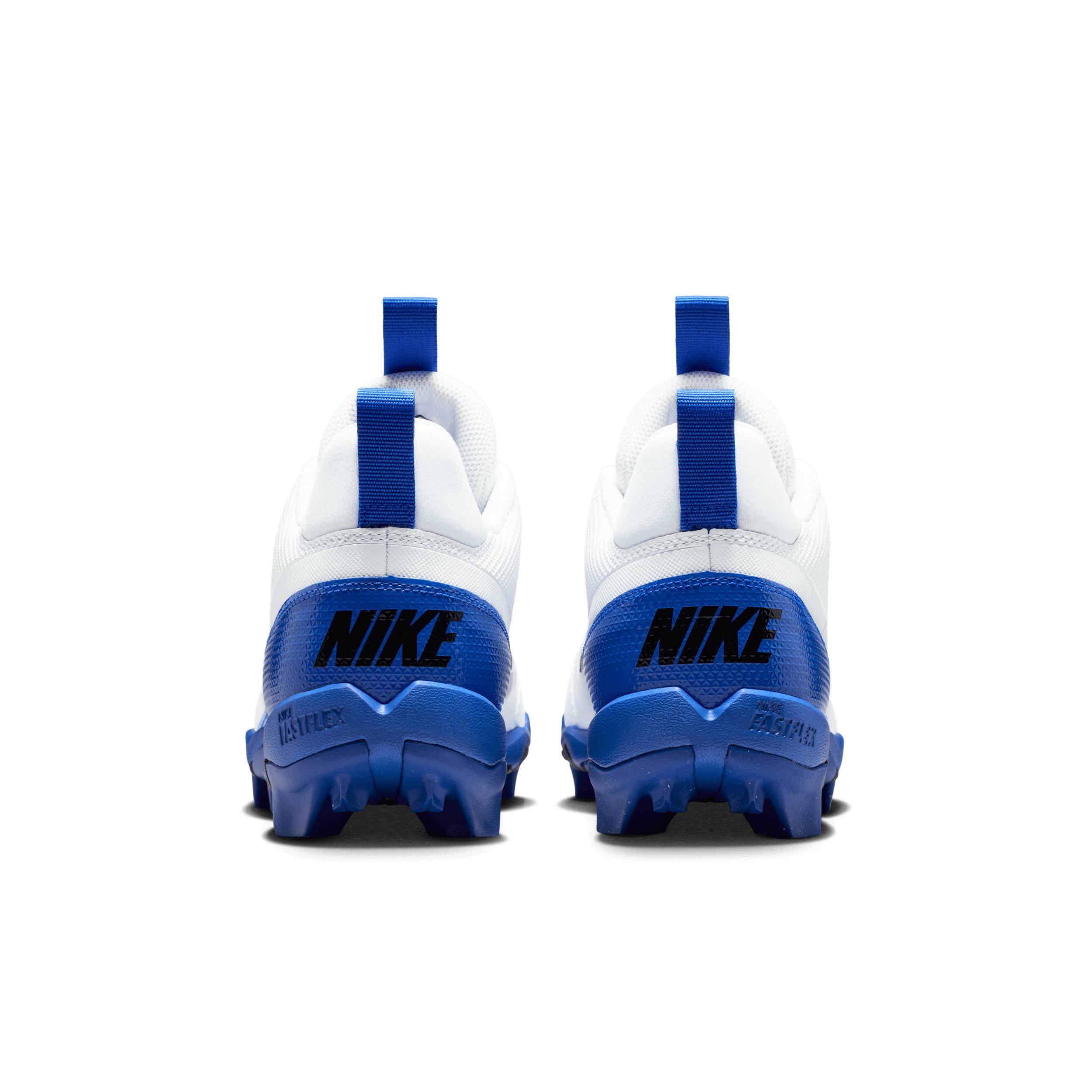 Nike Alpha Menace 4 Shark "White/Hyper Royal/Black" Men's Football Cleat - WHITE/ROYAL/BLACK Thumbnail View 5