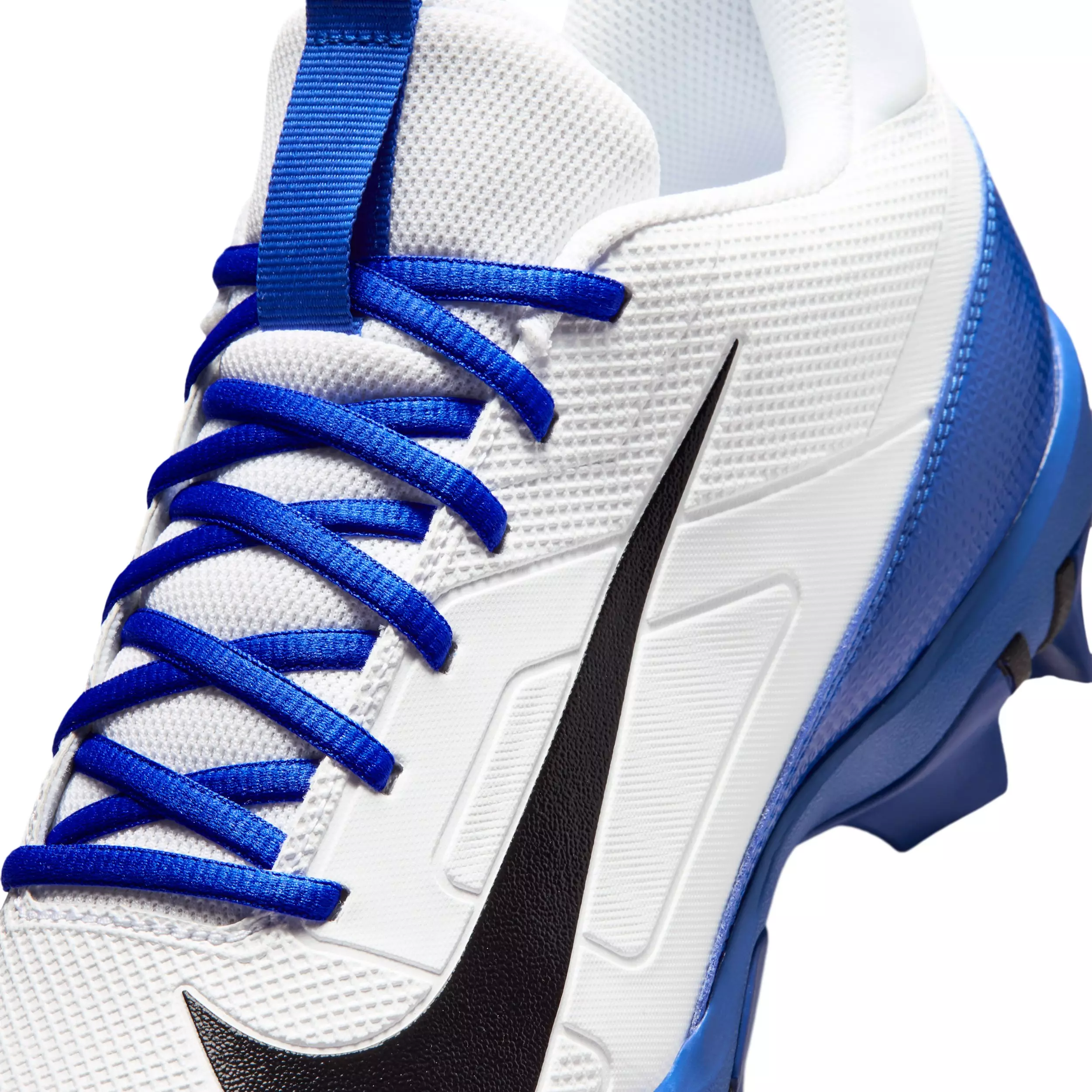 Nike Alpha Menace 4 Shark "White/Hyper Royal/Black" Men's Football Cleat - WHITE/ROYAL/BLACK