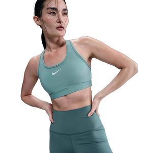 Nike Women's Swoosh Medium Support Padded Sports Bra -Green