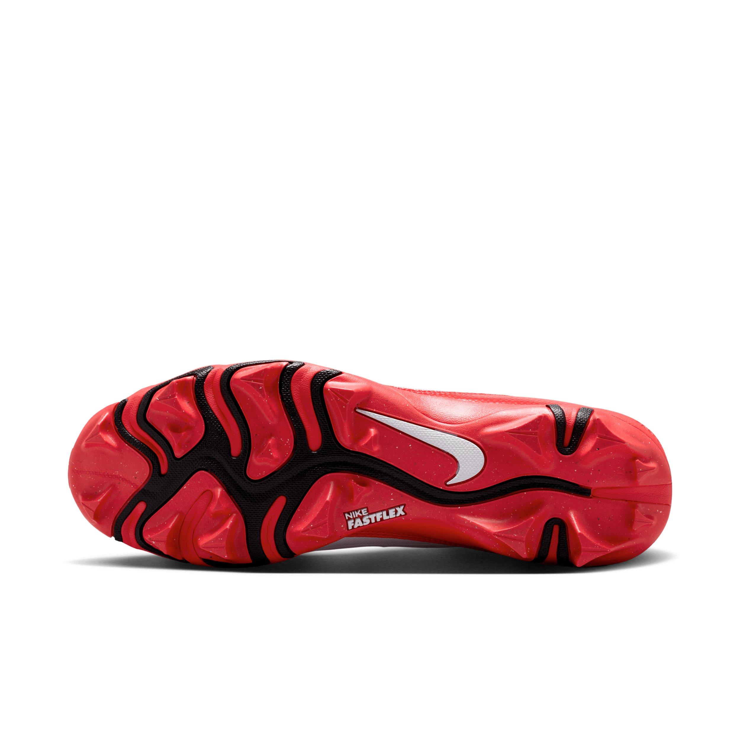 Nike Alpha Menace 4 Shark "White/University Red/Black" Men's Football Cleat - WHITE/RED/BLACK Thumbnail View 6