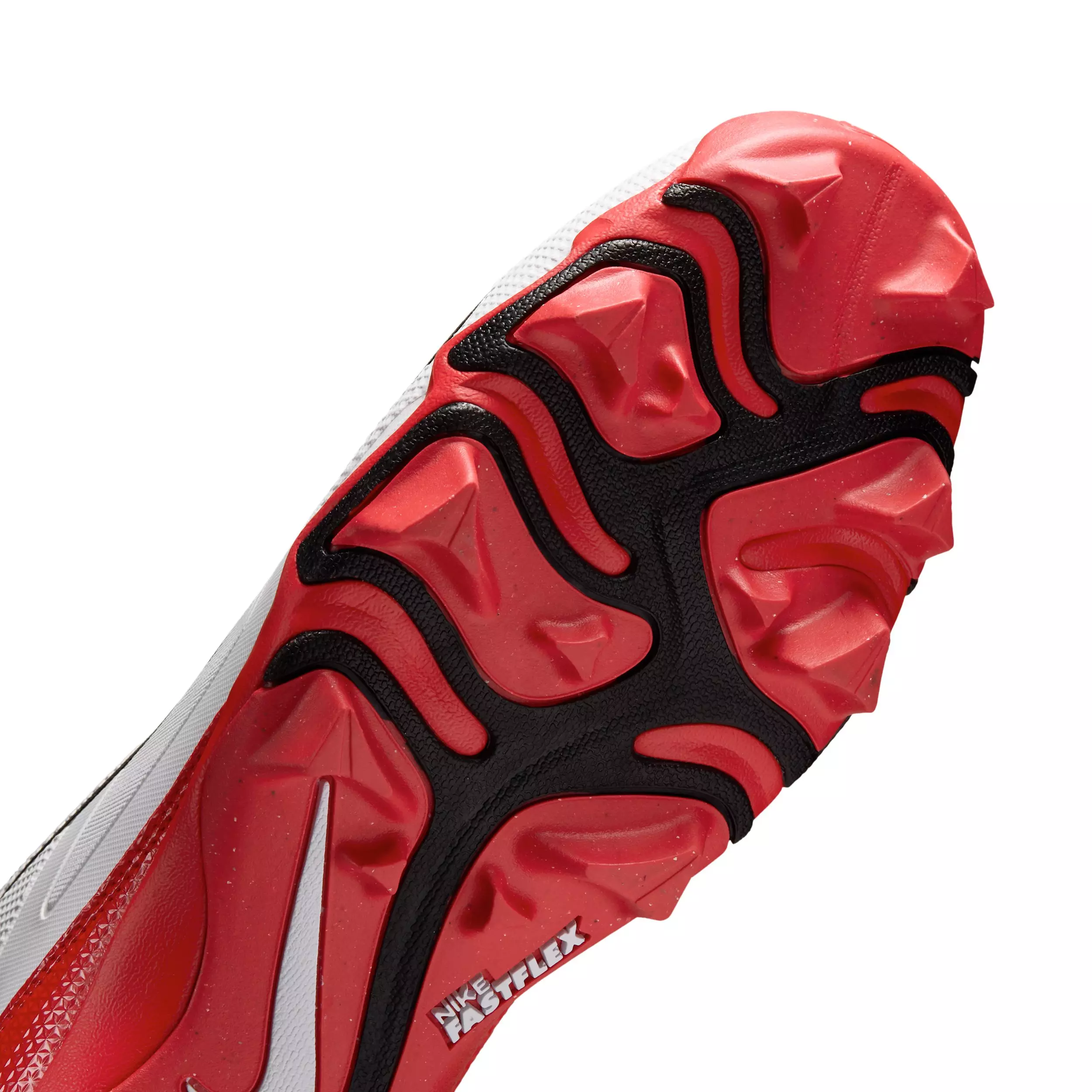 Nike Alpha Menace 4 Shark "White/University Red/Black" Men's Football Cleat - WHITE/RED/BLACK