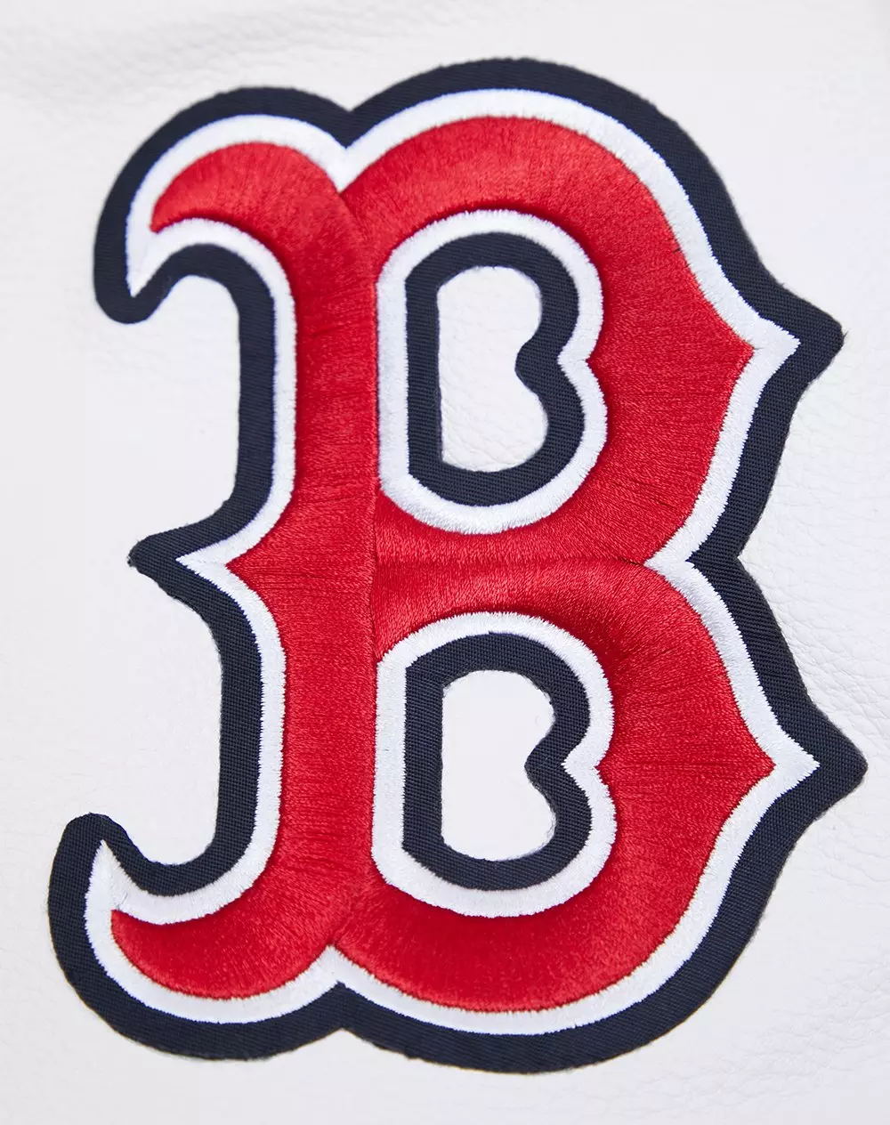 Pro Standard Men's MLB Boston Red Sox Mashup Rib Wool Varsity Jacket -Navy/Red - NAVY/RED