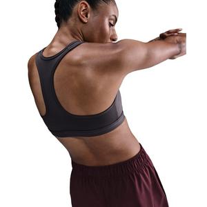 Nike Women's Swoosh Medium Support Padded Sports Bra -Grey