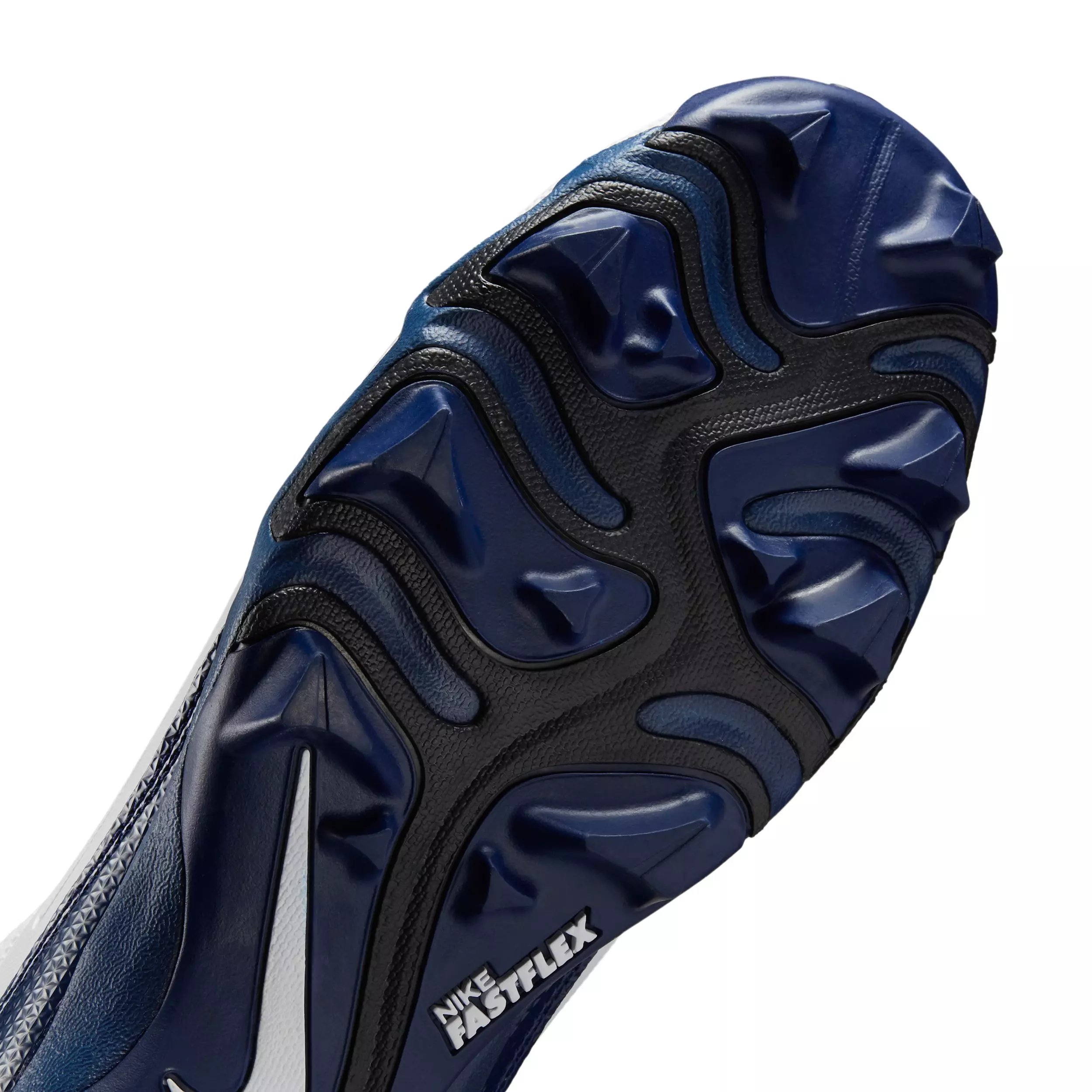 Nike Alpha Menace 4 Shark "White/Midnight Navy/Black" Men's Football Cleat - WHITE/NAVY/BLACK
