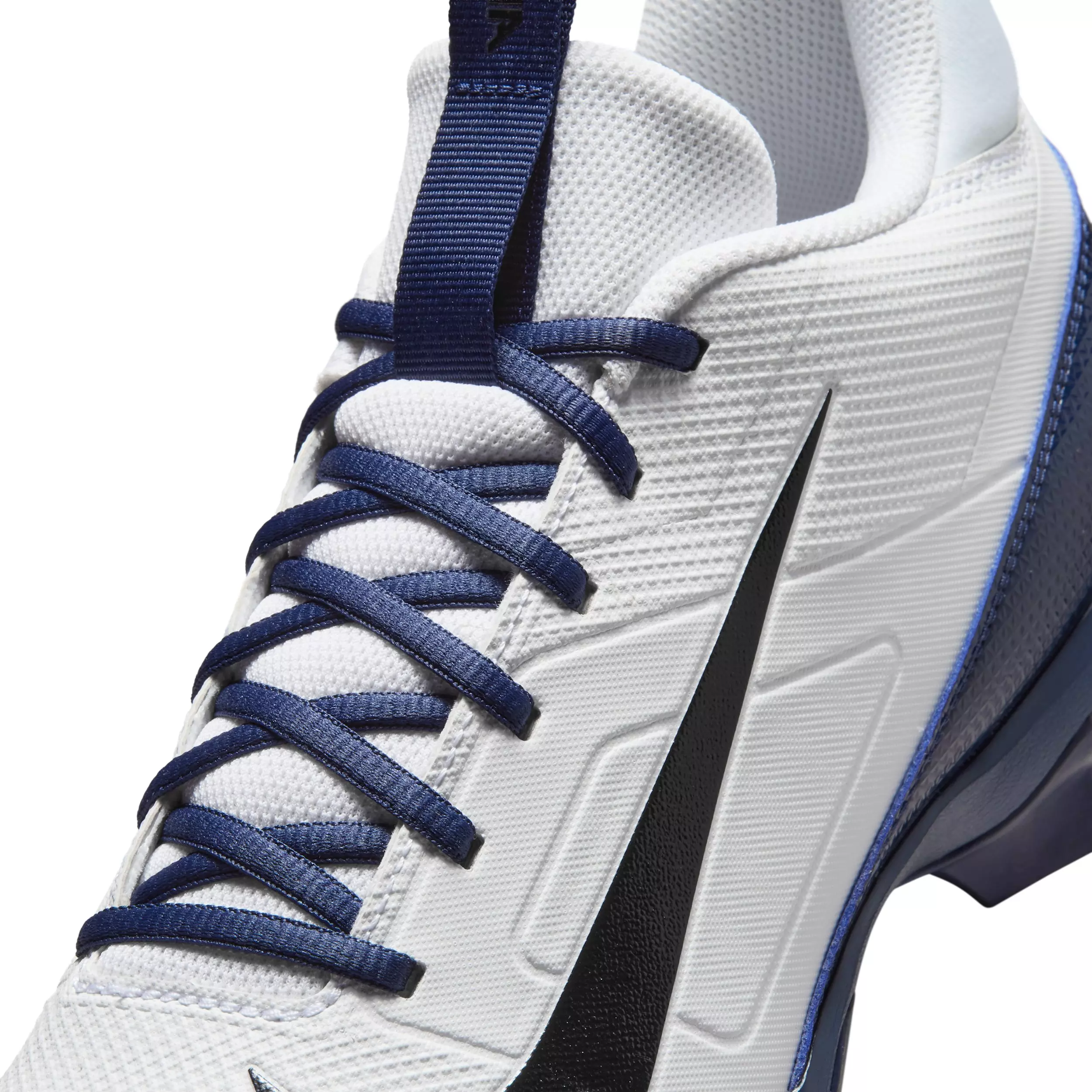 Nike Alpha Menace 4 Shark "White/Midnight Navy/Black" Men's Football Cleat - WHITE/NAVY/BLACK