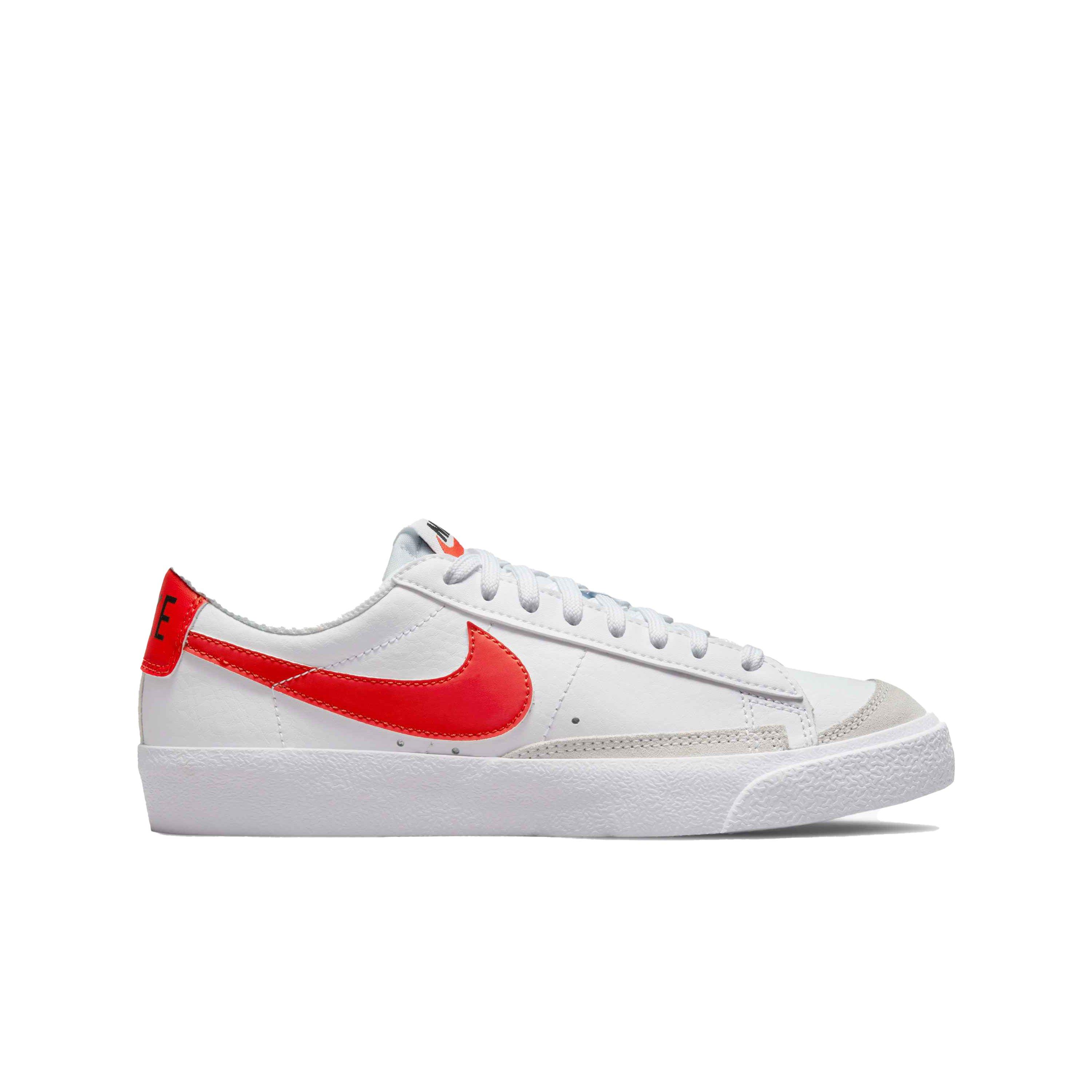 Nike Blazer Low '77 "White/Team Orange" Grade School Boys' Shoe - WHITE Thumbnail View 1