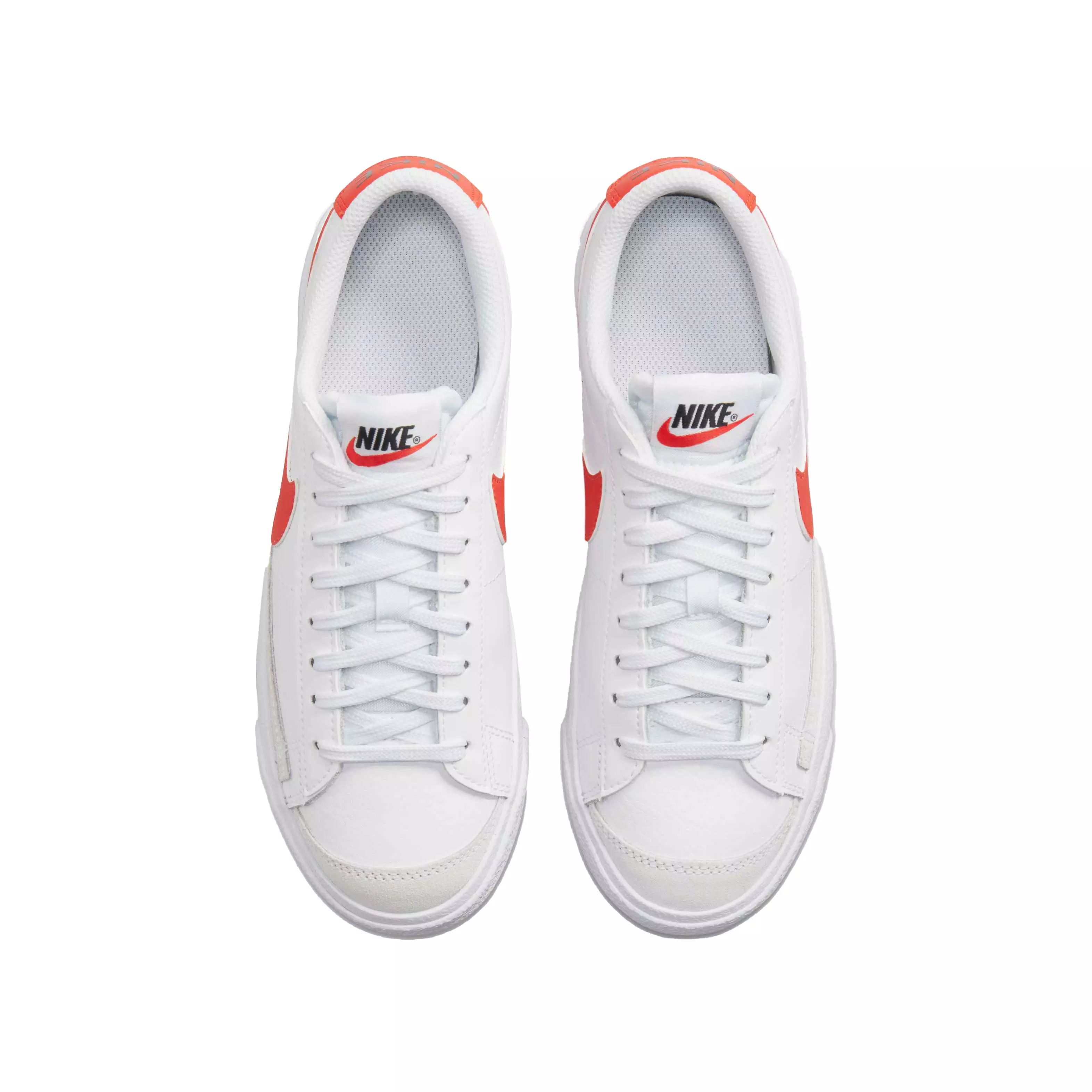 Nike Blazer Low '77 "White/Team Orange" Grade School Boys' Shoe - WHITE