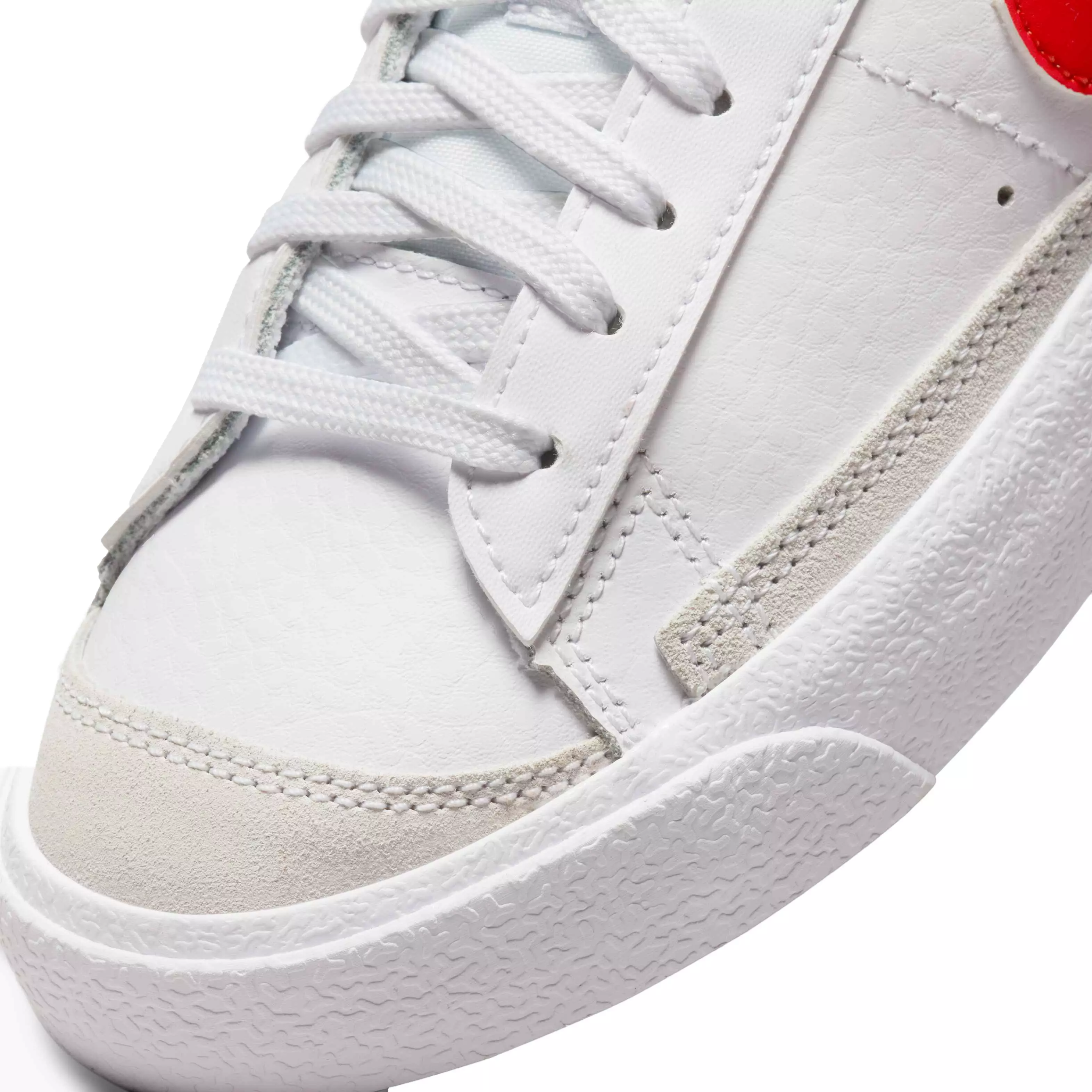 Nike Blazer Low '77 "White/Team Orange" Grade School Boys' Shoe - WHITE