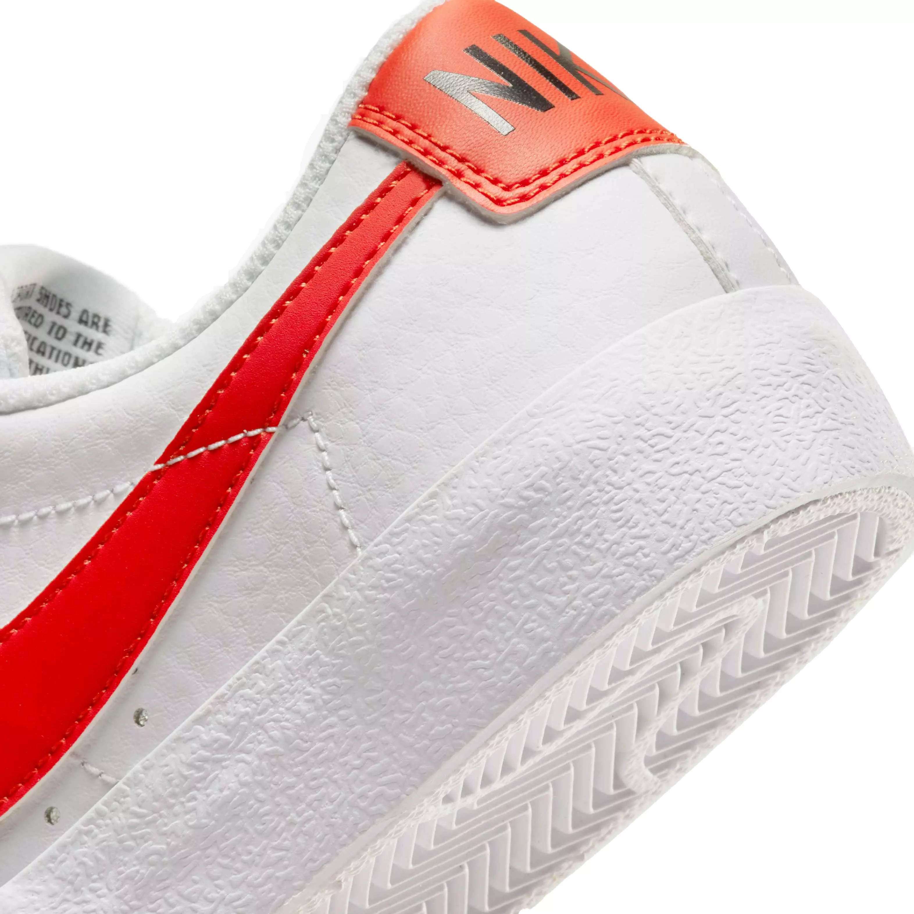 Nike Blazer Low '77 "White/Team Orange" Grade School Boys' Shoe - WHITE