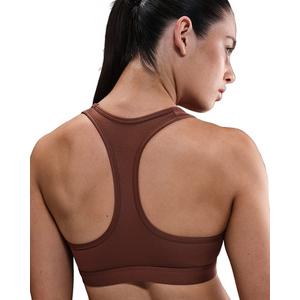Nike Women's Swoosh Medium Support Padded Sports Bra -Brown