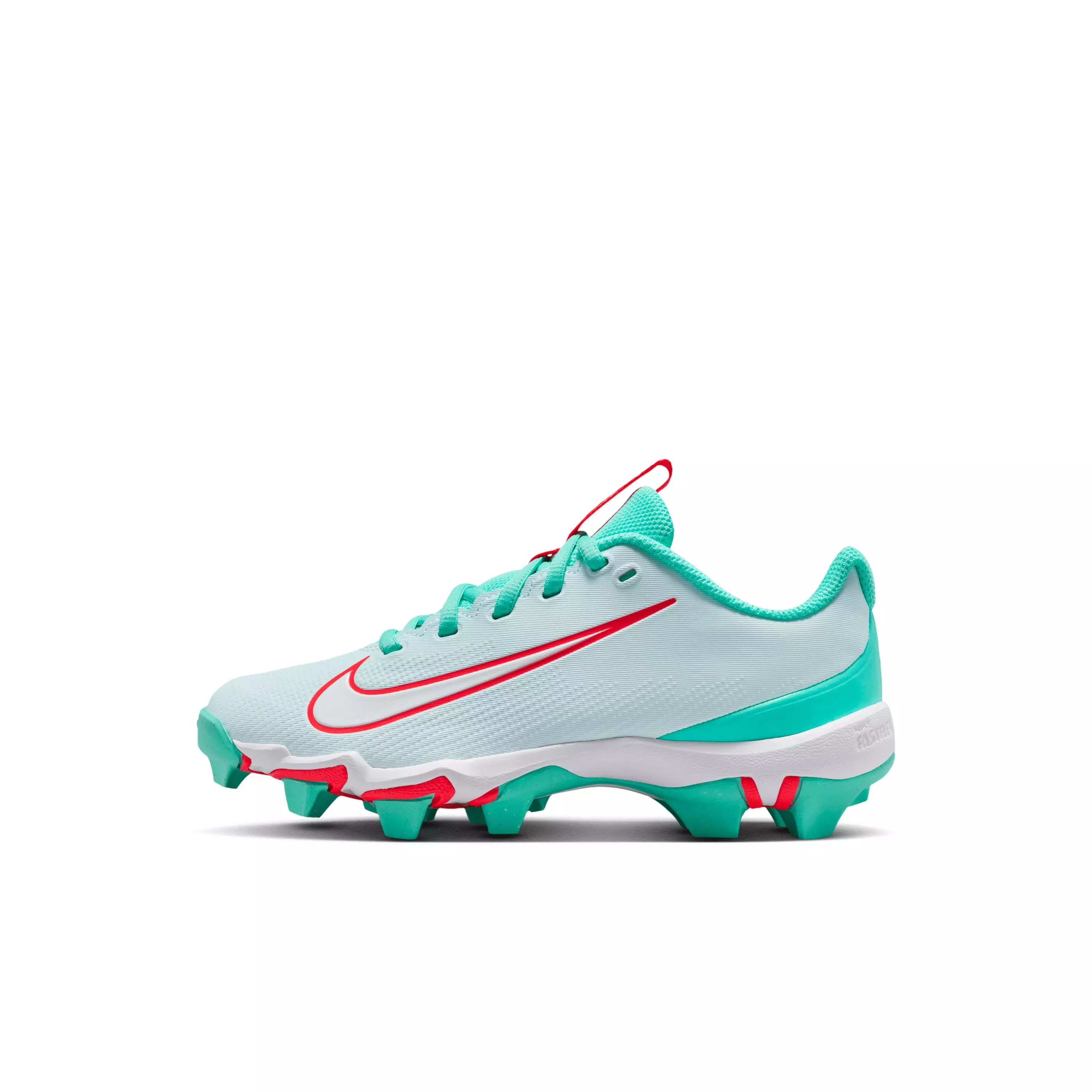 Nike Vapor Shark 3 "Glacier Blue/Bright Crimson/Turquoise/White" Preschool Boys' Football Cleat - BLUE/CRIMSON/TURQUOISE/WHITE