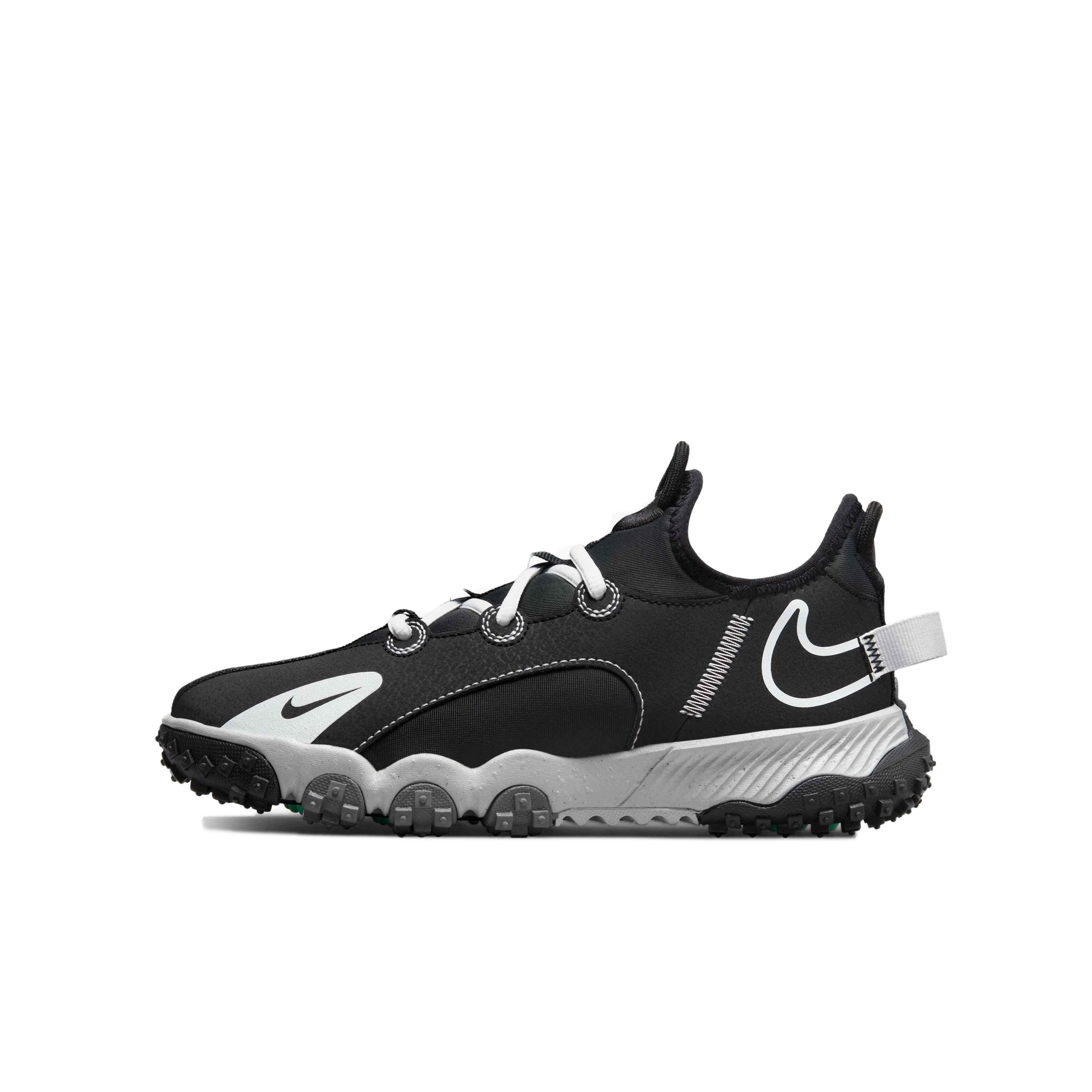 Nike Future Field "Black/White/Dark Smoke" Kids' Football Turf Cleat - BLACK Thumbnail View 2