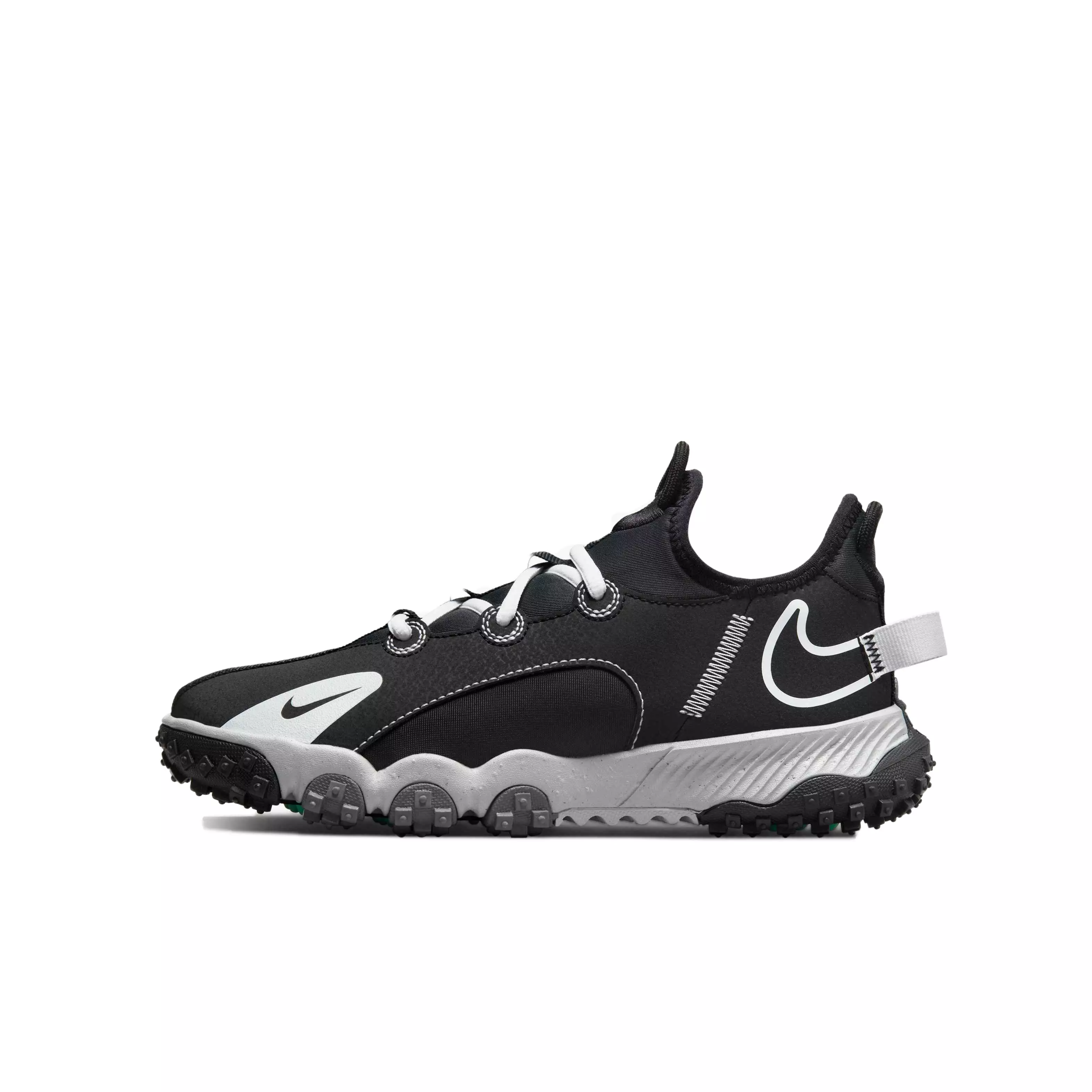Nike Future Field "Black/White/Dark Smoke" Kids' Football Turf Cleat - BLACK