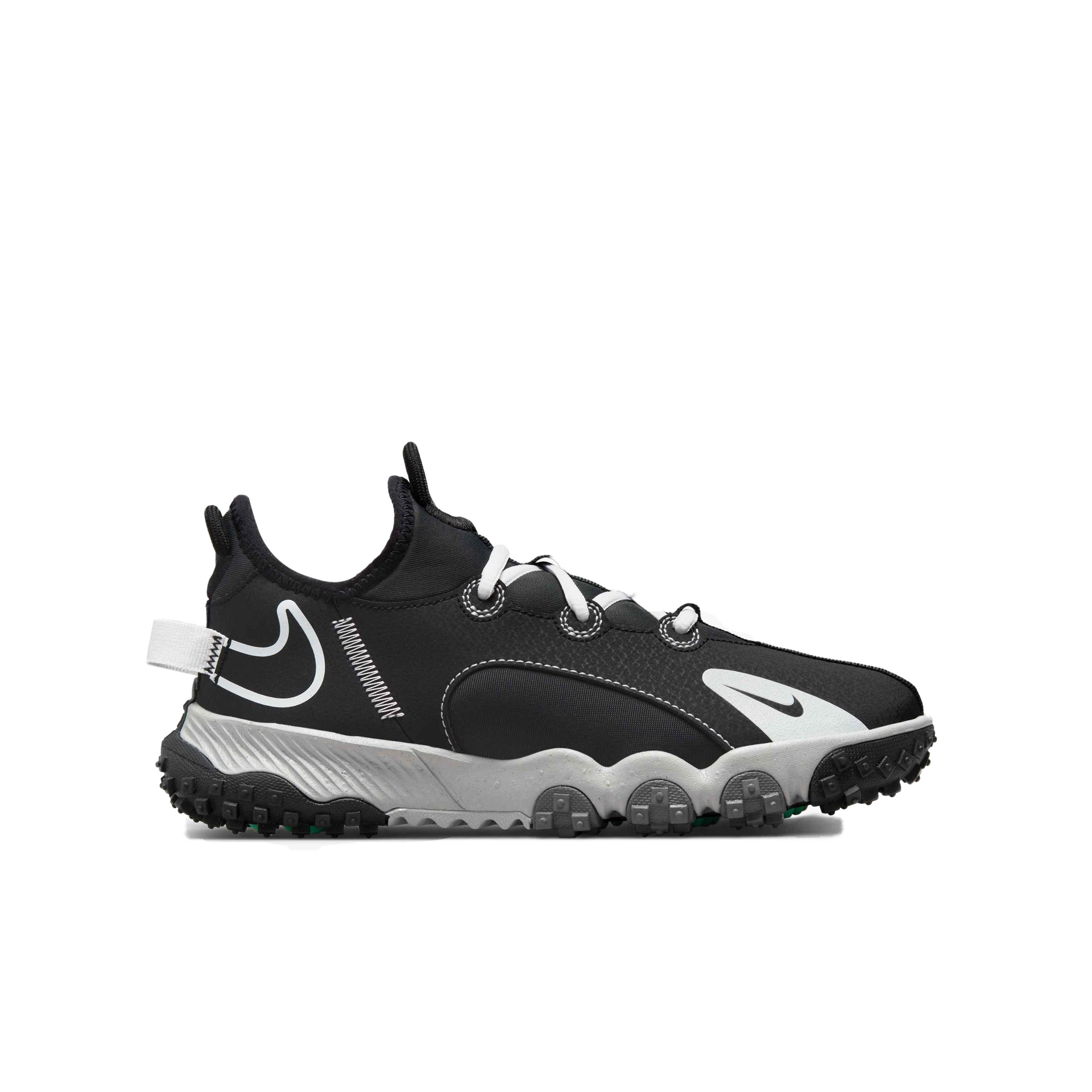 Nike Future Field "Black/White/Dark Smoke" Kids' Football Turf Cleat - BLACK Thumbnail View 1