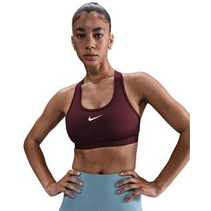 Nike Women's Swoosh Medium Support Padded Sports Bra -Burgundy