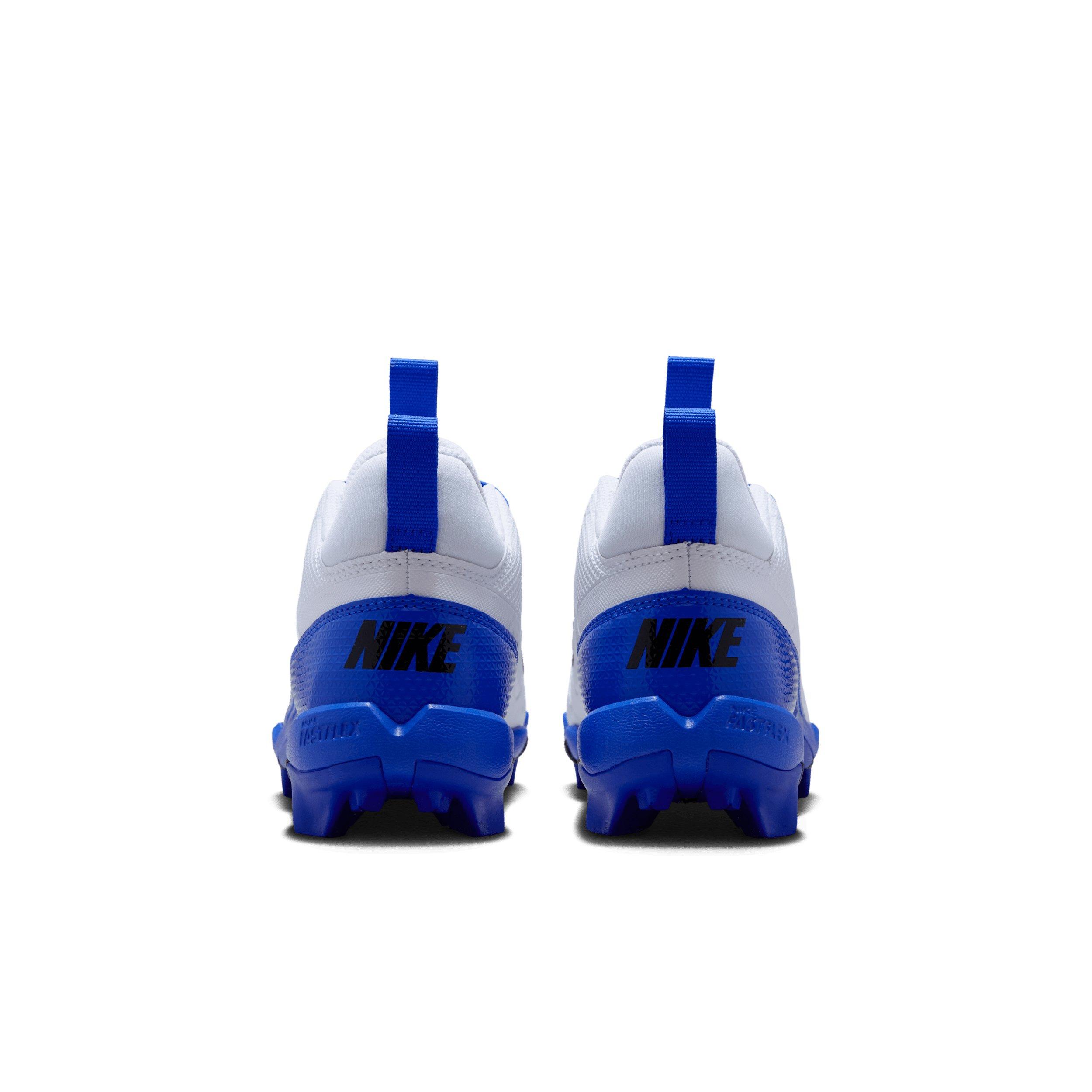 Nike Alpha Menace 4 Shark "White/Hyper Royal/Black" Preschool Boys' Football Cleat - WHITE/ROYAL/BLACK Thumbnail View 5