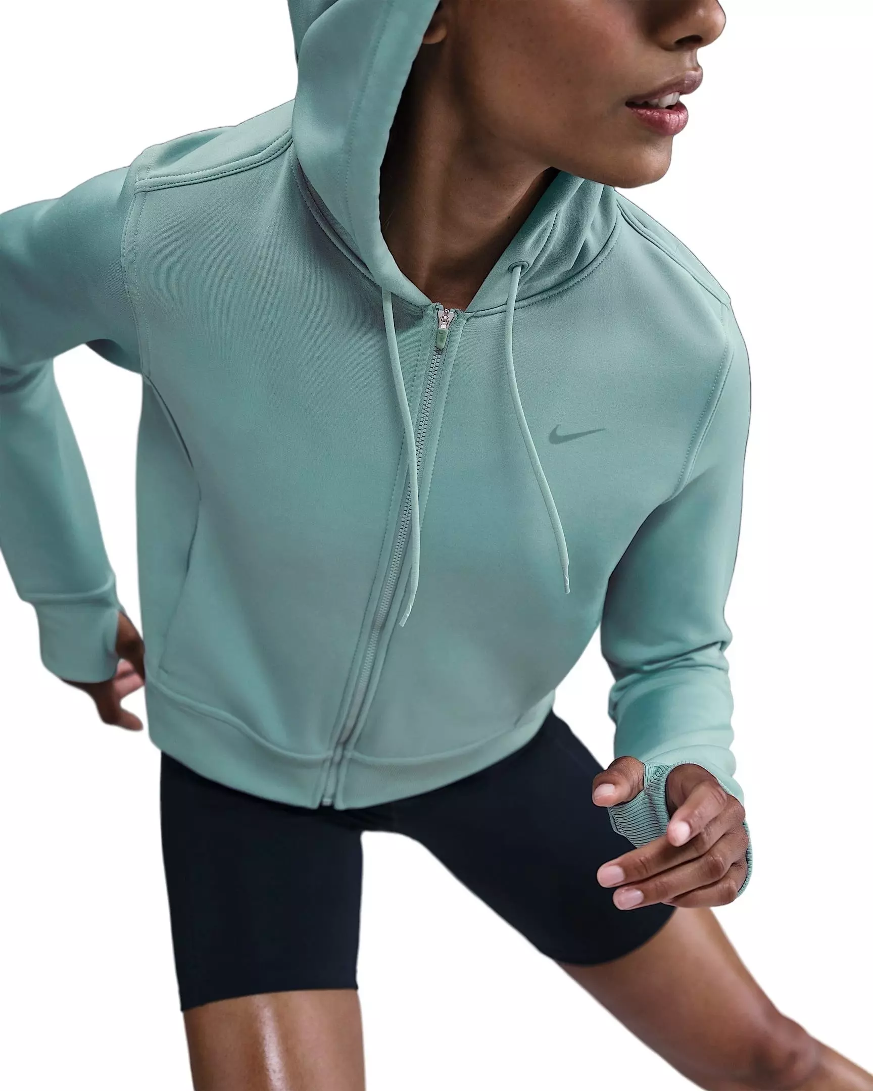 Nike Women's Therma-FIT One Full-Zip Jacket -Green - GREEN