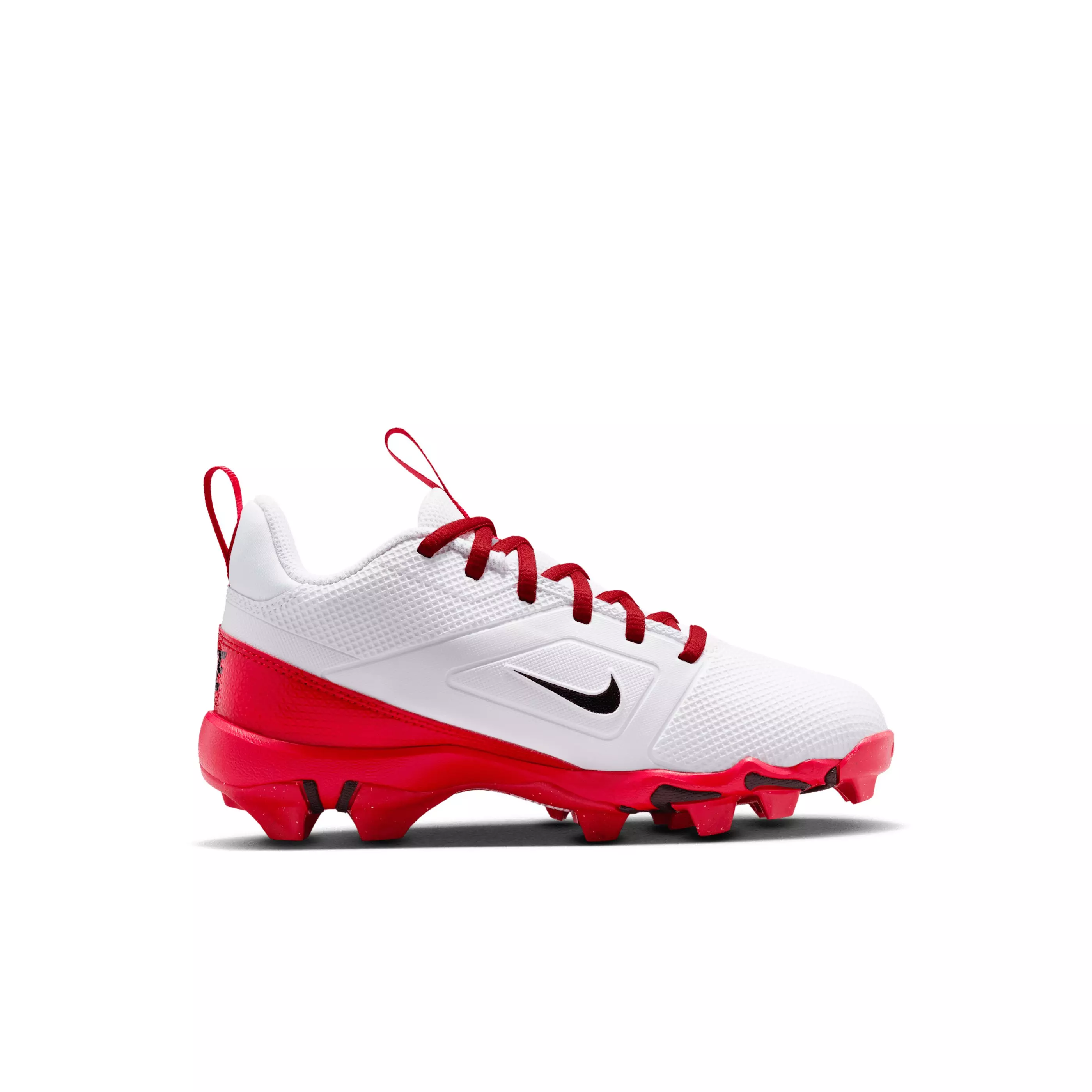 Nike Alpha Menace 4 Shark "White/University Red/Black" Preschool Boys' Football Cleat - WHITE/RED/BLACK