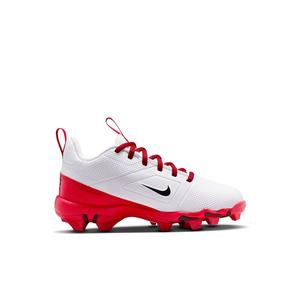 Nike Alpha Menace 4 Shark "White/University Red/Black" Preschool Boys' Football Cleat