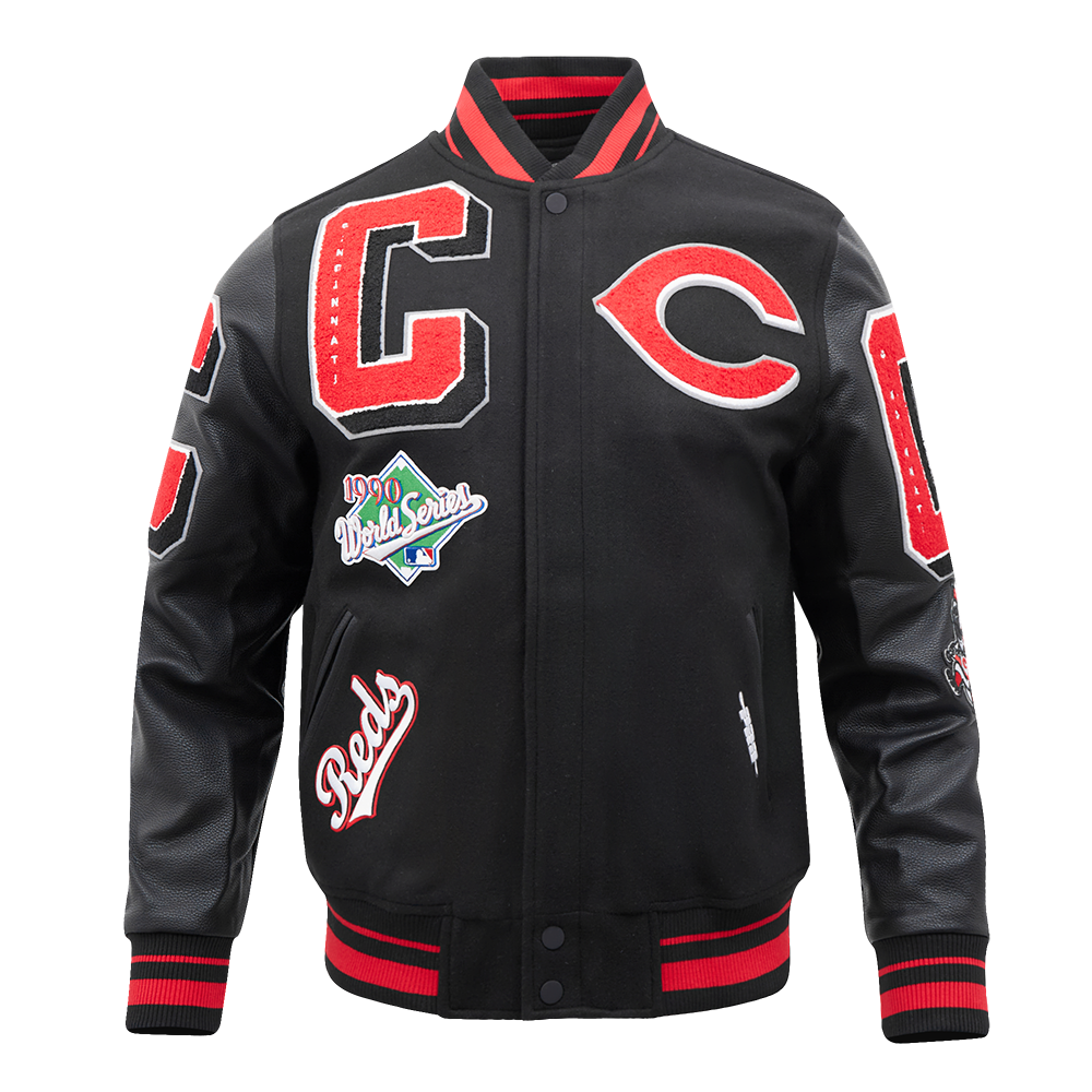Pro Standard Men's MLB Cincinnati Reds Mashup Rib Wool Varsity