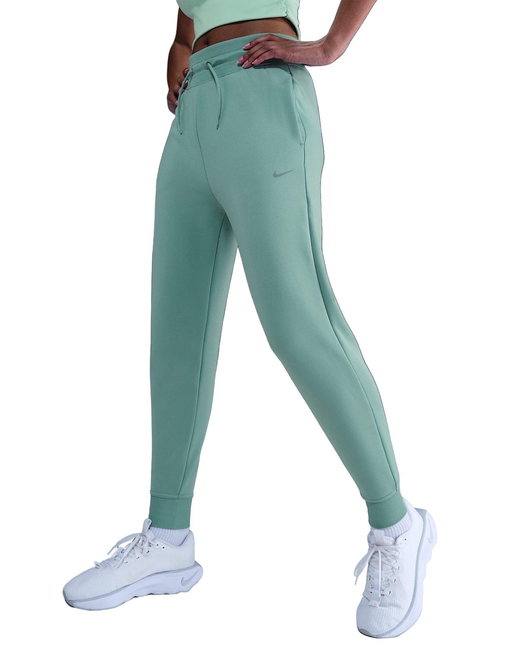 Nike Women's Therma-FIT One High-Waisted 7/8 Joggers -Green - GREEN Thumbnail View 1
