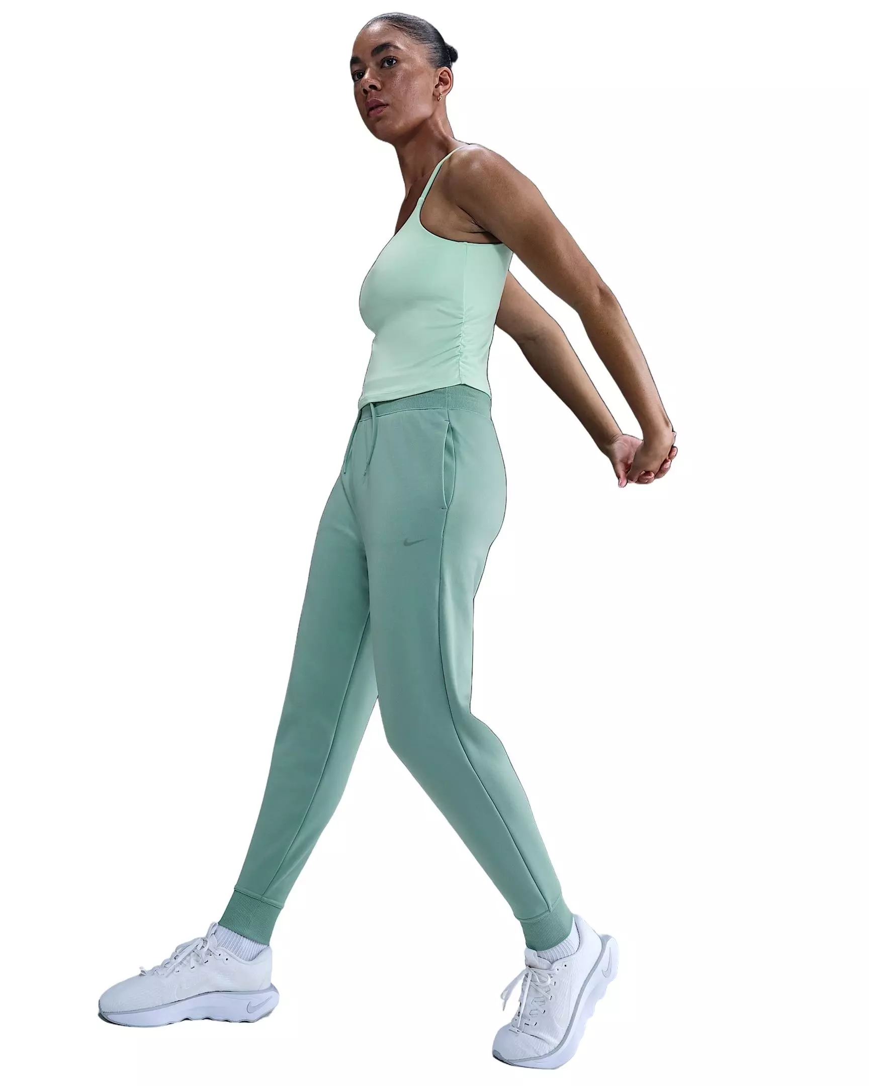Nike Women's Therma-FIT One High-Waisted 7/8 Joggers -Green - GREEN
